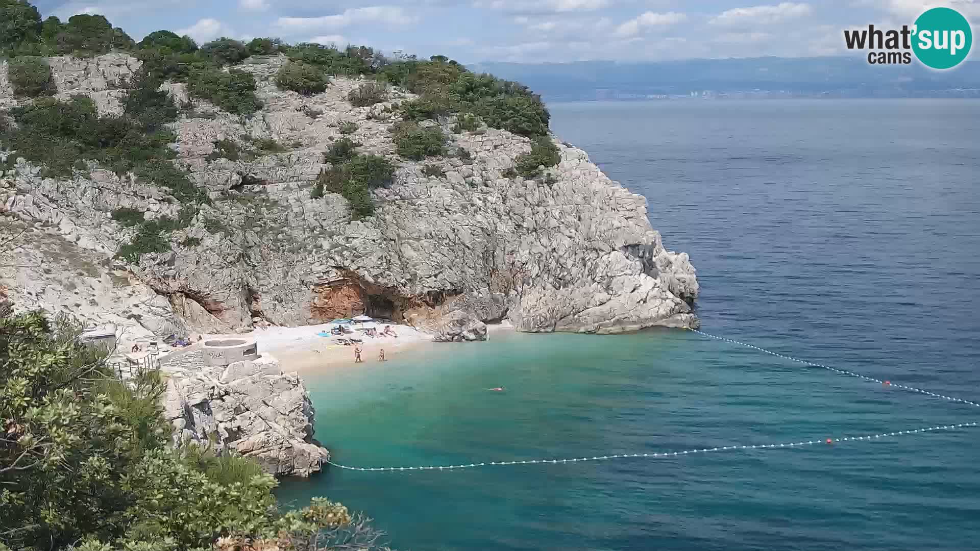 Webcam Bersezio spiaggia – Draga di Moschiena – Croazia