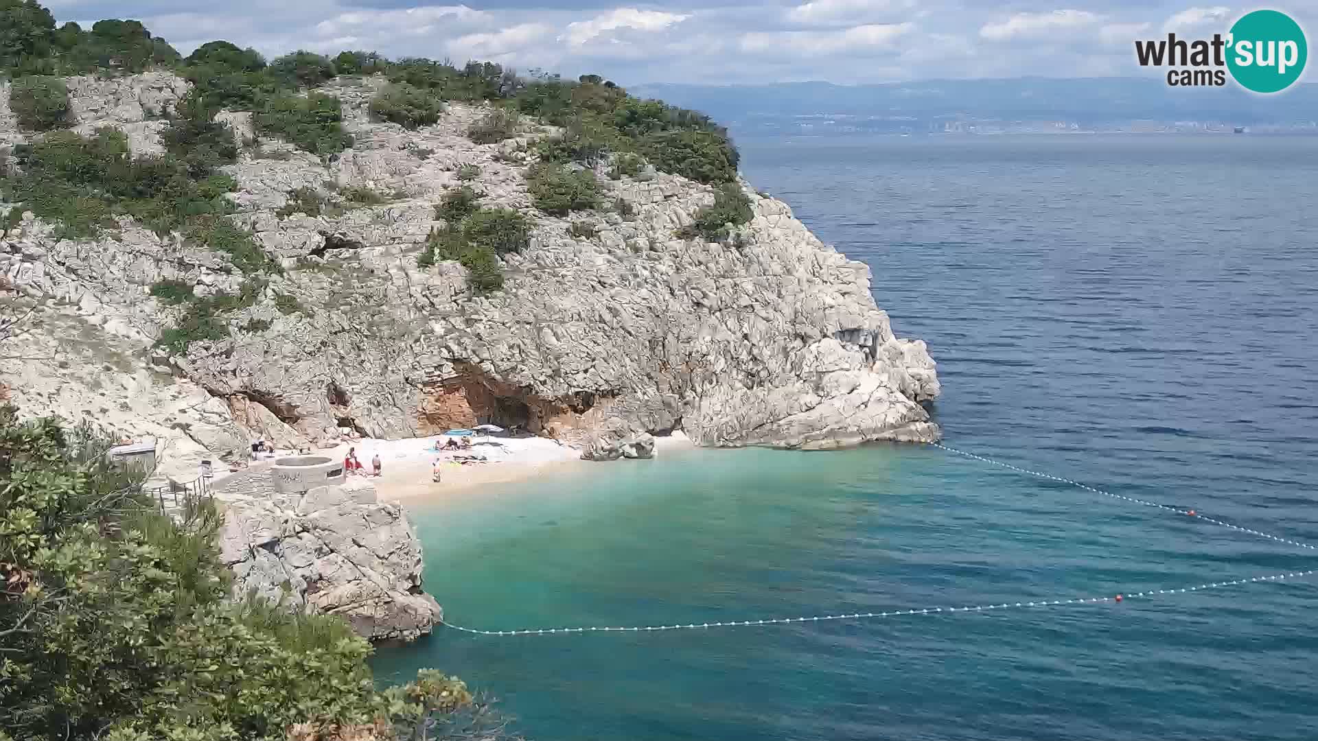 Webcam Bersezio spiaggia – Draga di Moschiena – Croazia