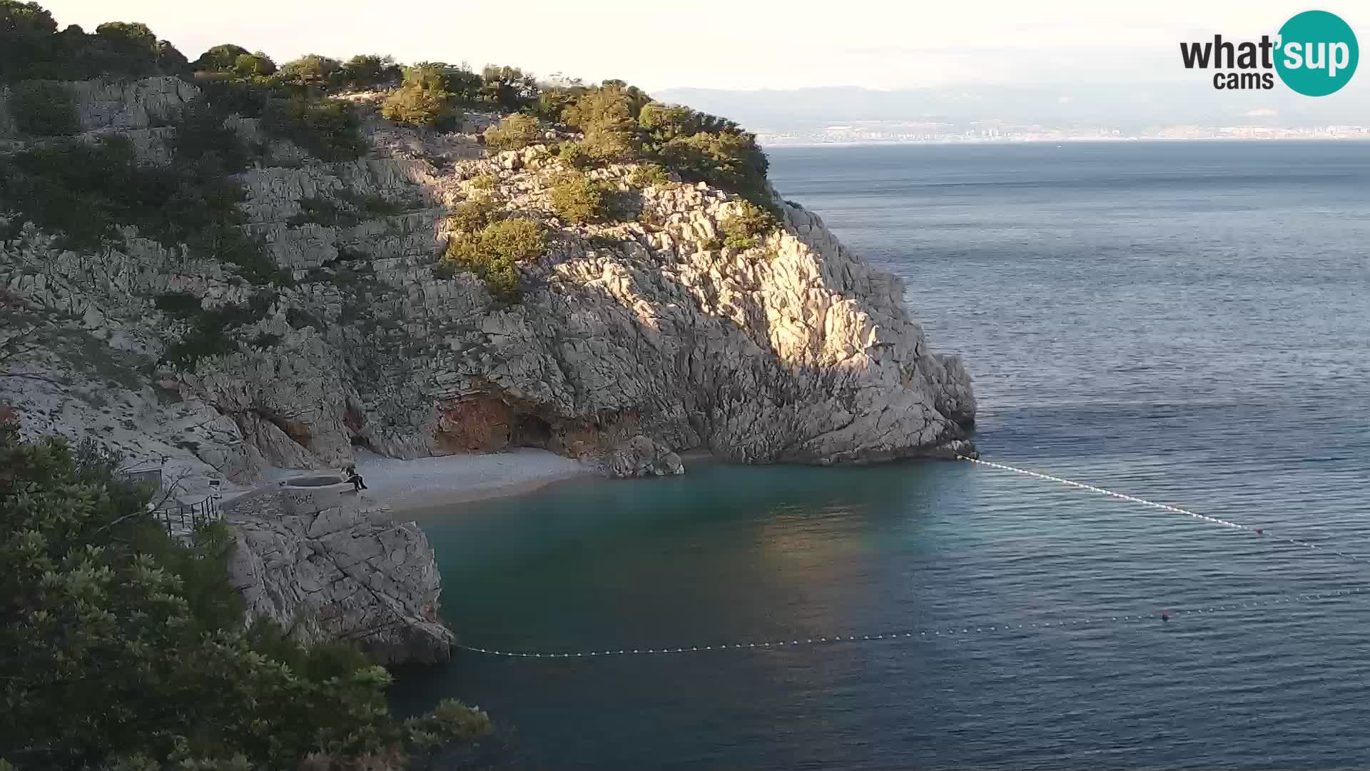 Cámara web de la playa de Brseč en Mošćenička Draga, Croacia