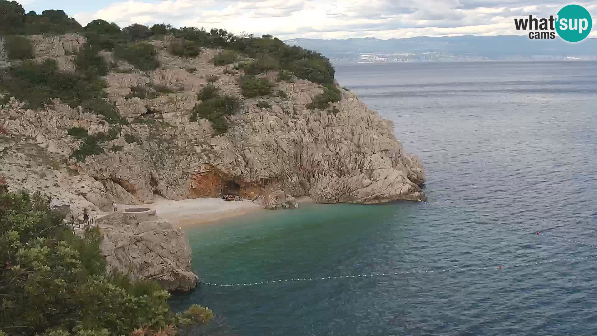 Web kamera plaže Brseč – Mošćenička Draga – Hrvatska