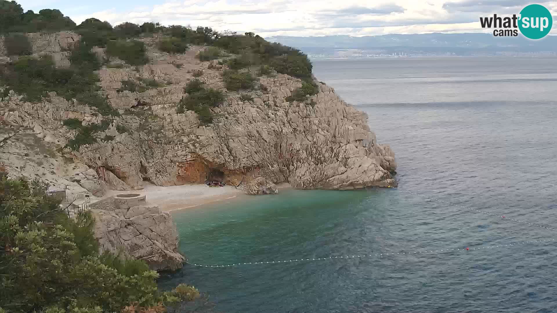 Webcam Bersezio spiaggia – Draga di Moschiena – Croazia
