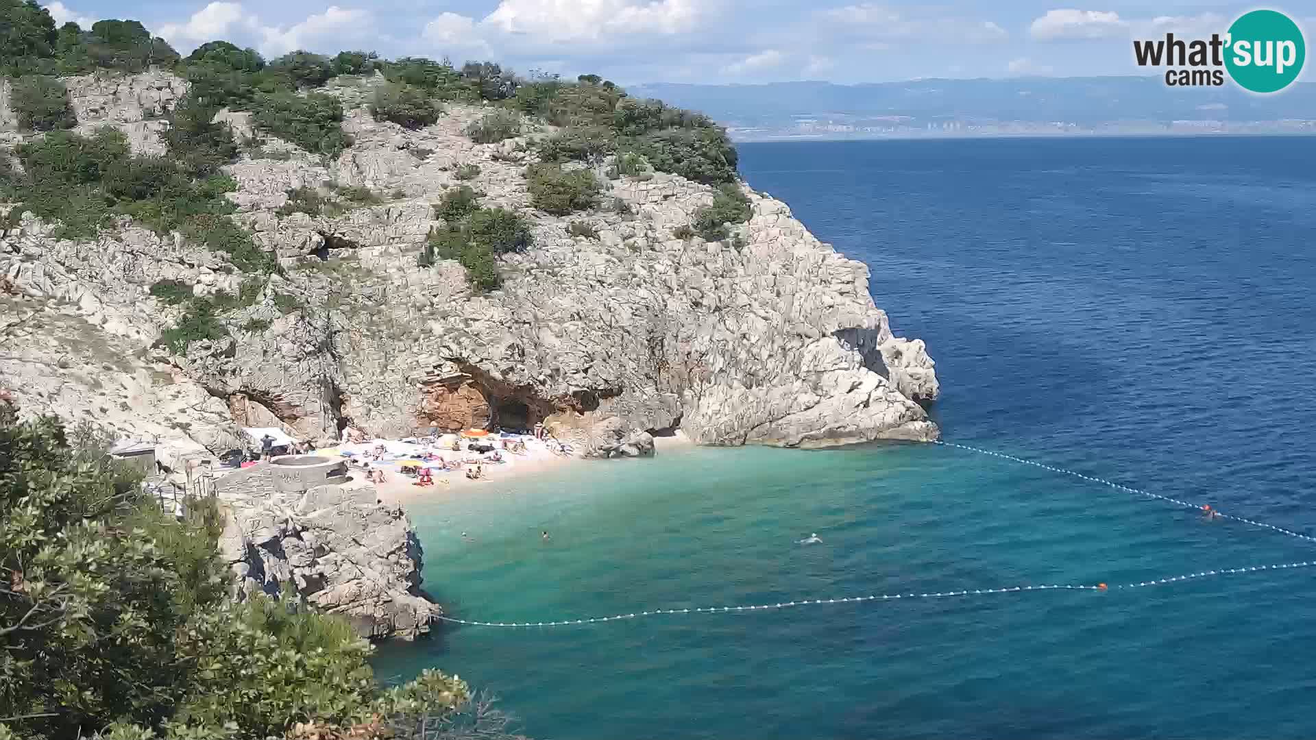 Webcam Brseč Strand – Mošćenička Draga – Kroatien