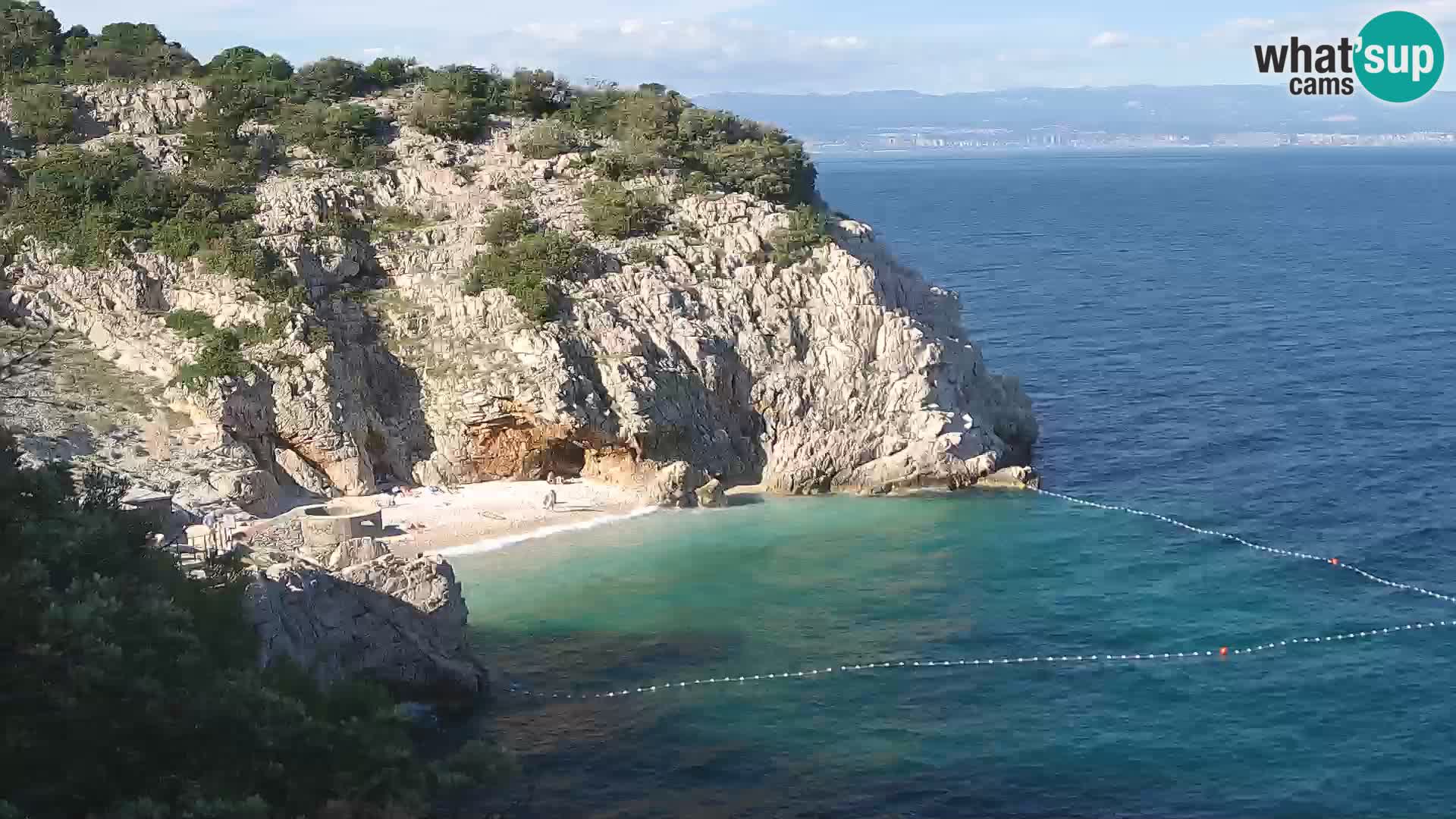 Web kamera plaže Brseč – Mošćenička Draga – Hrvatska