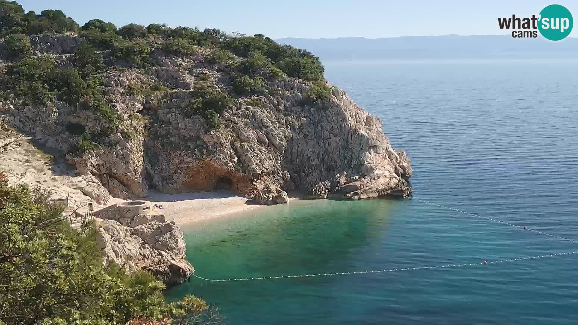 Web kamera plaže Brseč – Mošćenička Draga – Hrvatska