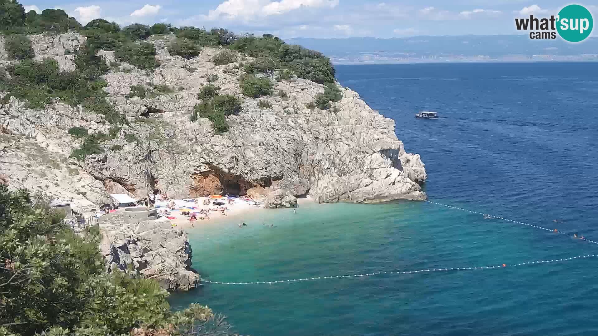 Webcam Brseč Strand – Mošćenička Draga – Kroatien