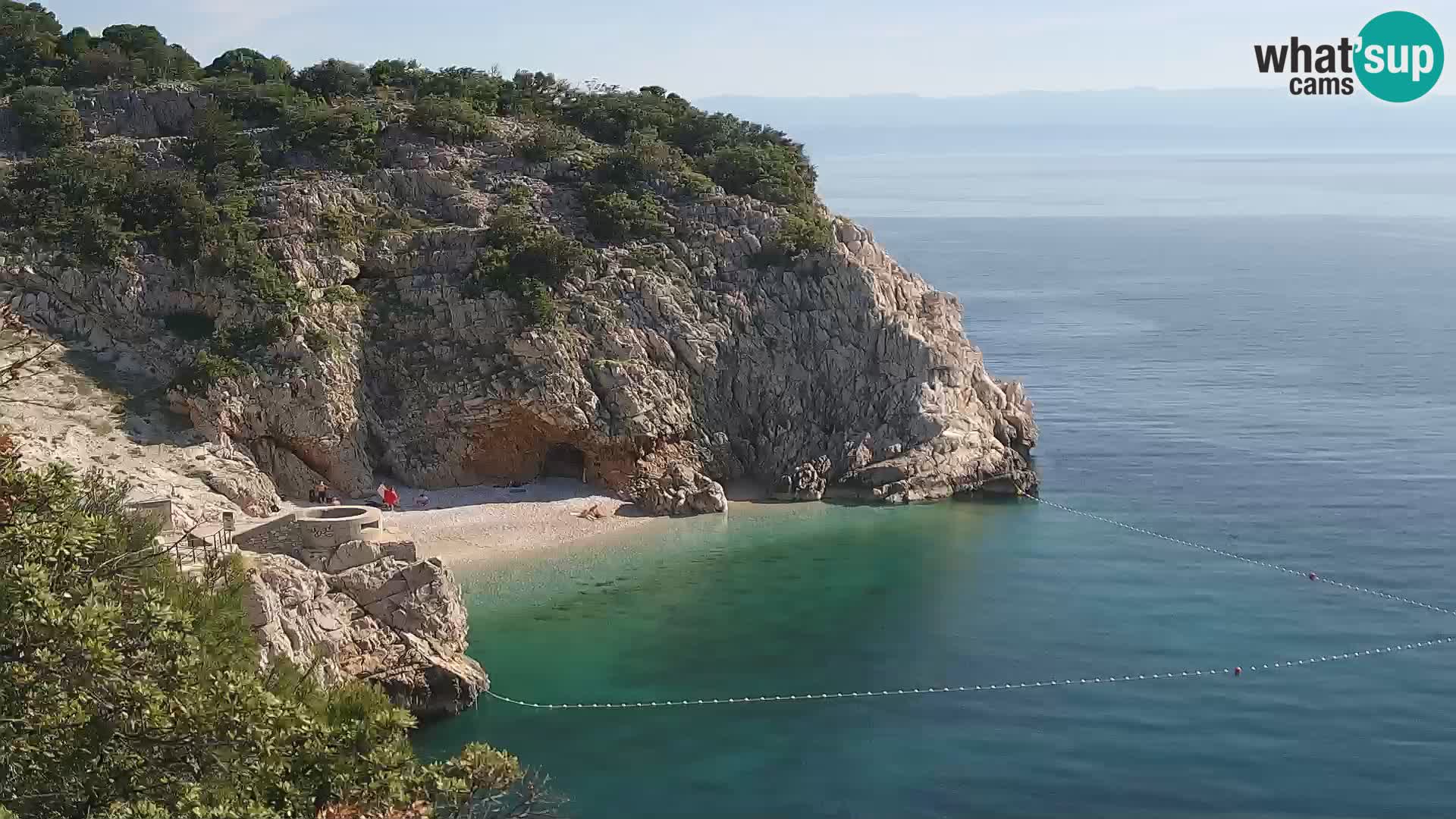 Web kamera plaže Brseč – Mošćenička Draga – Hrvatska