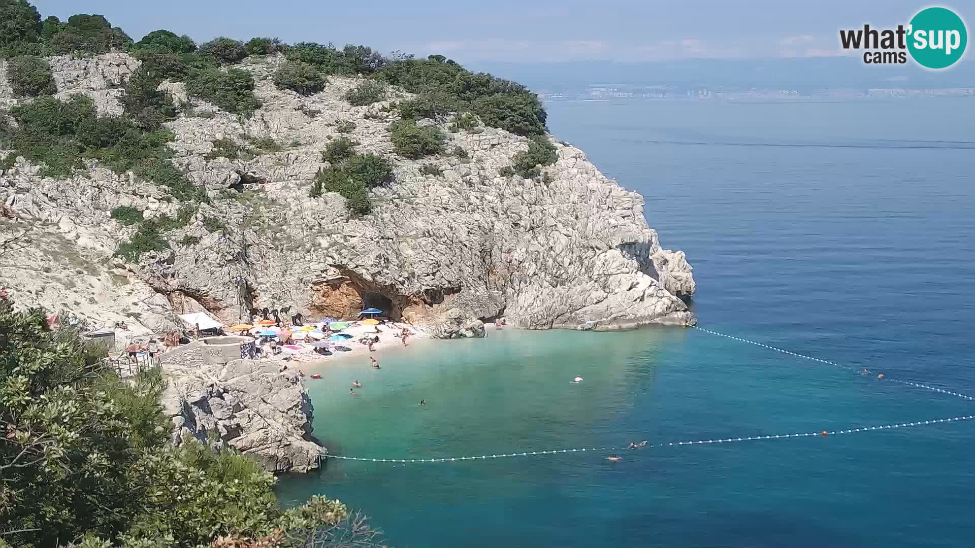 Webcam Brseč beach – Mošćenička Draga – Croatia