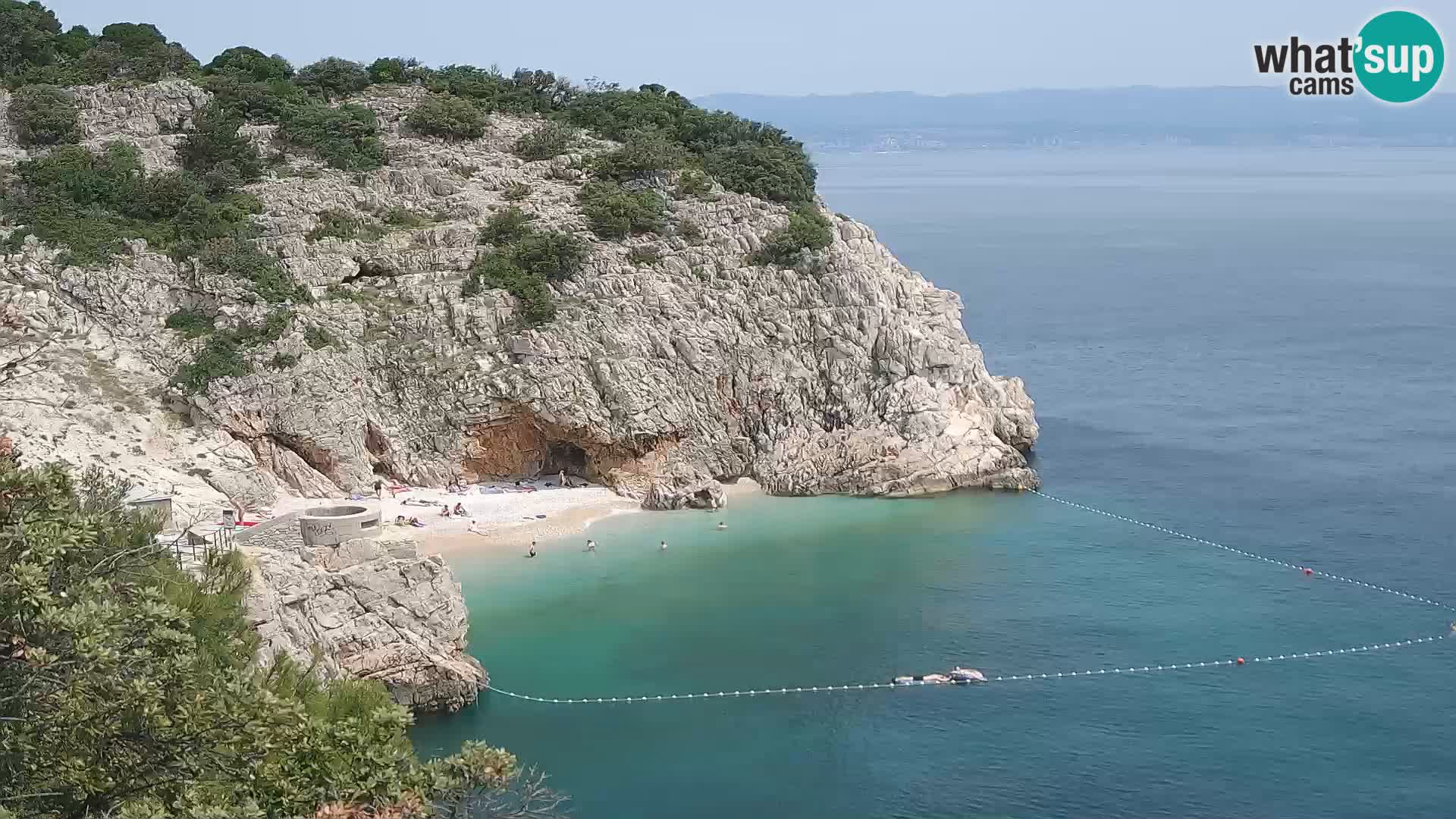 Webcam Brseč beach – Mošćenička Draga – Croatia