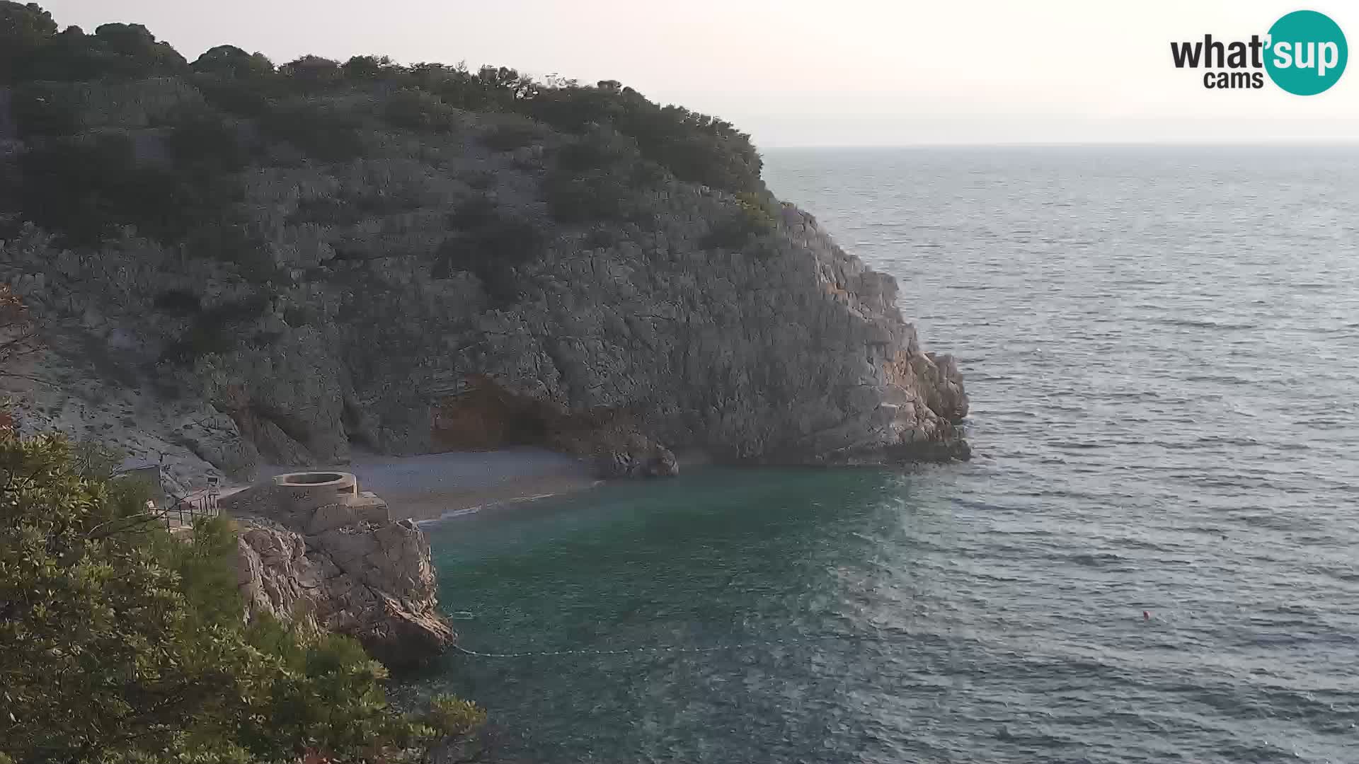 Webcam Bersezio spiaggia – Draga di Moschiena – Croazia