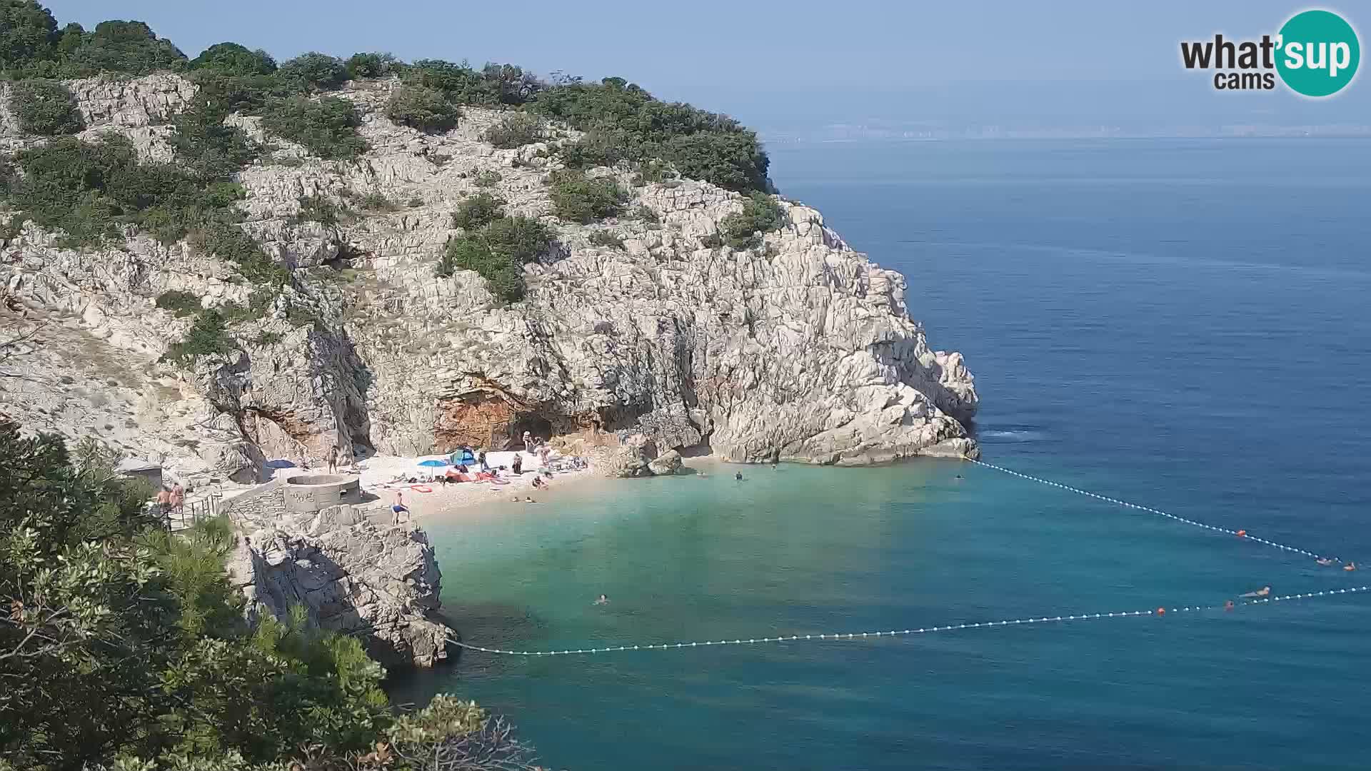Webcam Brseč beach – Mošćenička Draga – Croatia