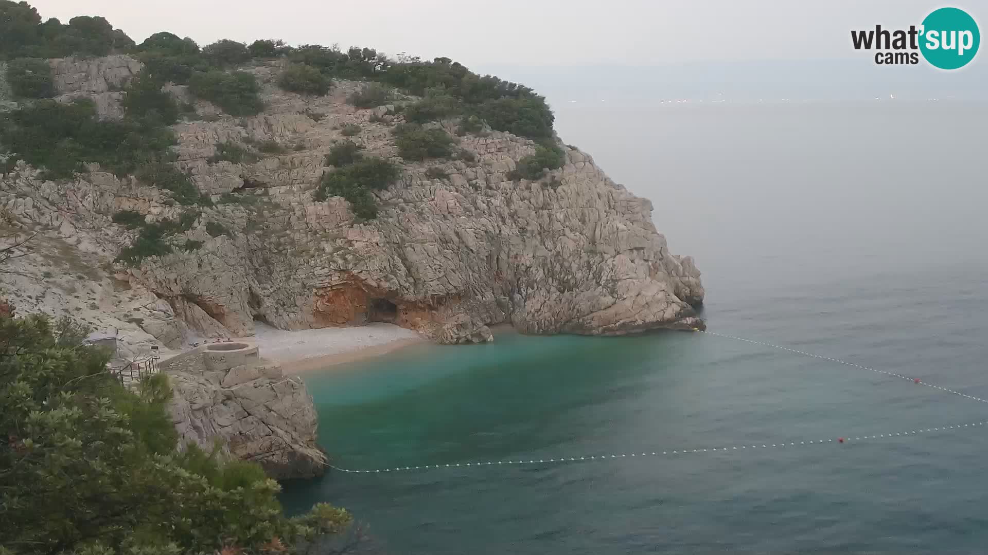 Cámara web de la playa de Brseč en Mošćenička Draga, Croacia