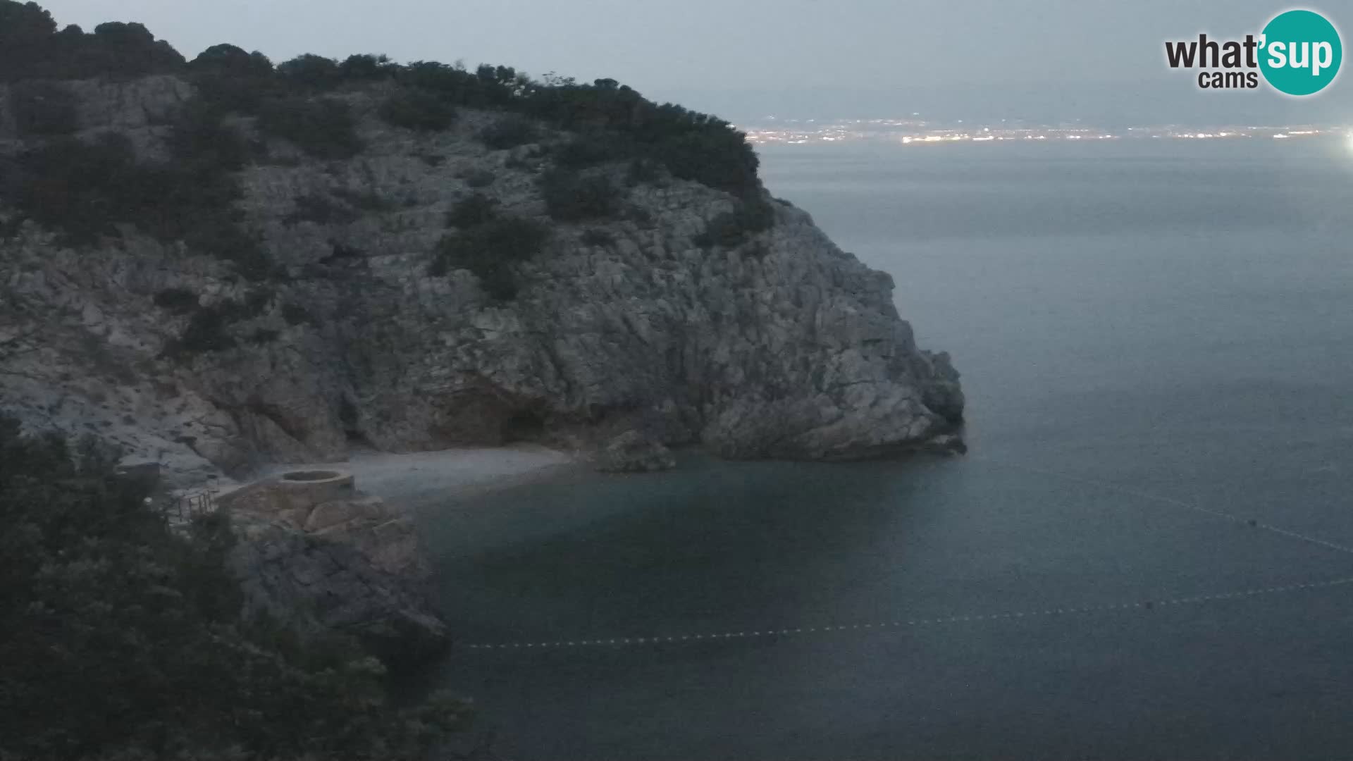 Webcam plage Brseč à Mošćenička Draga, Croatie