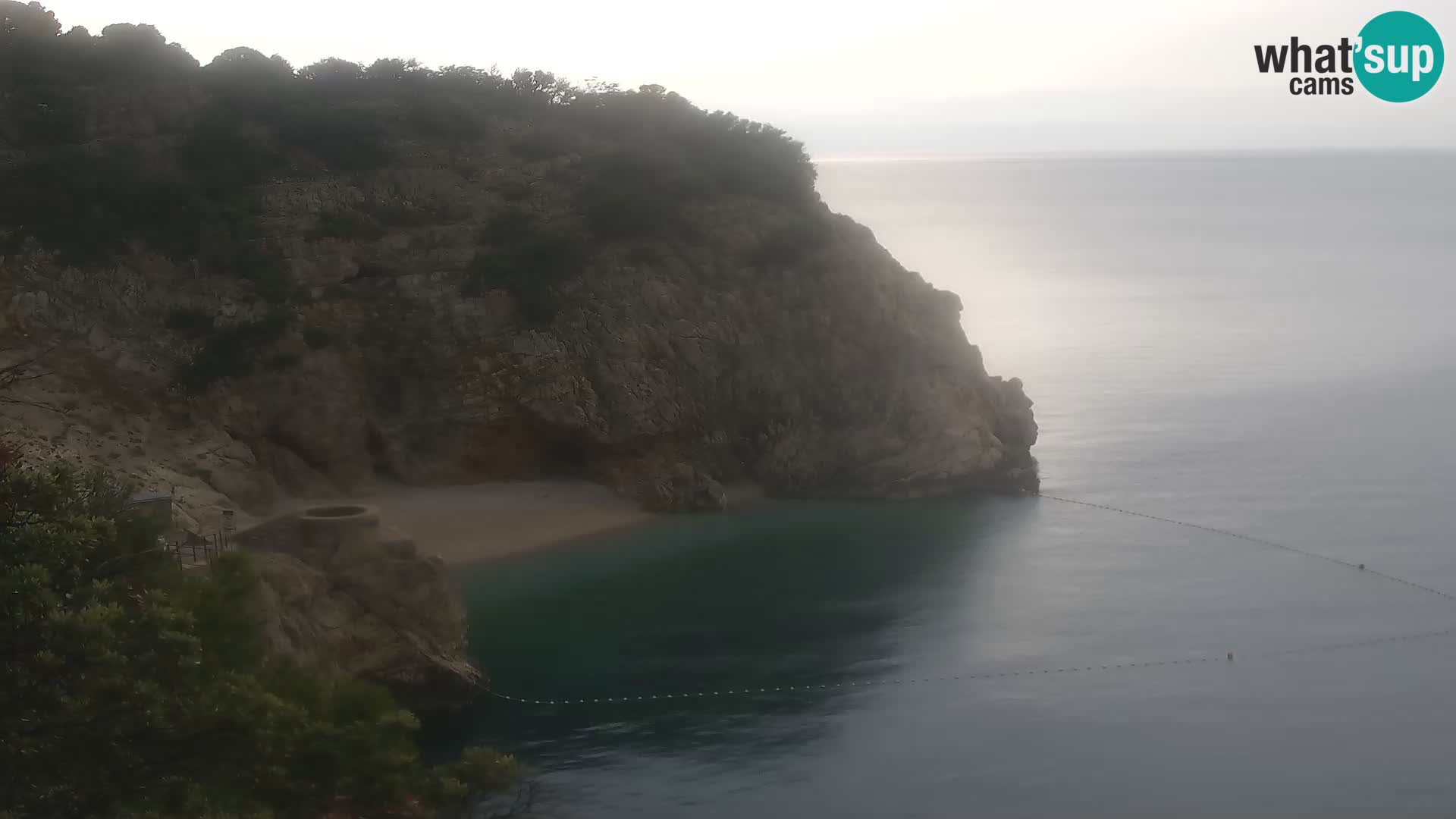 Spletna kamera Brseč plaža – Mošćenička Draga – Hrvaška