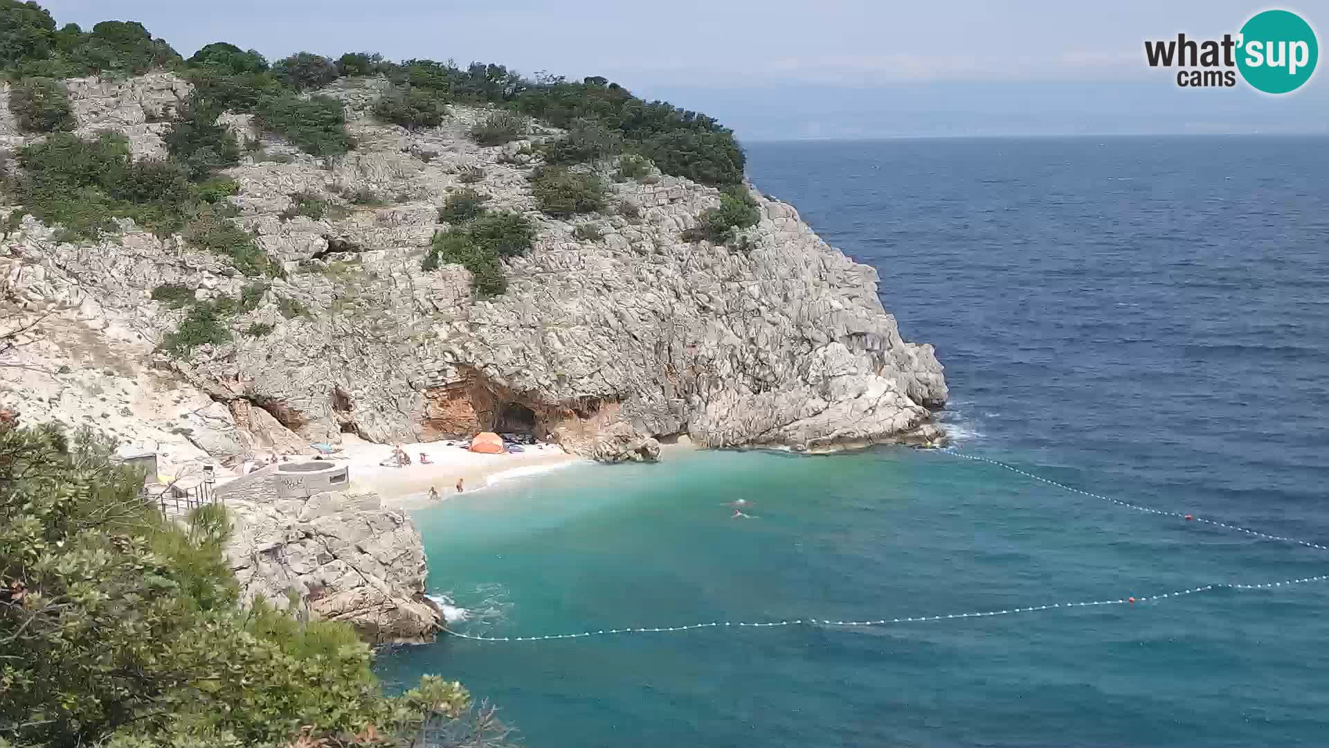 Web kamera plaže Brseč – Mošćenička Draga – Hrvatska