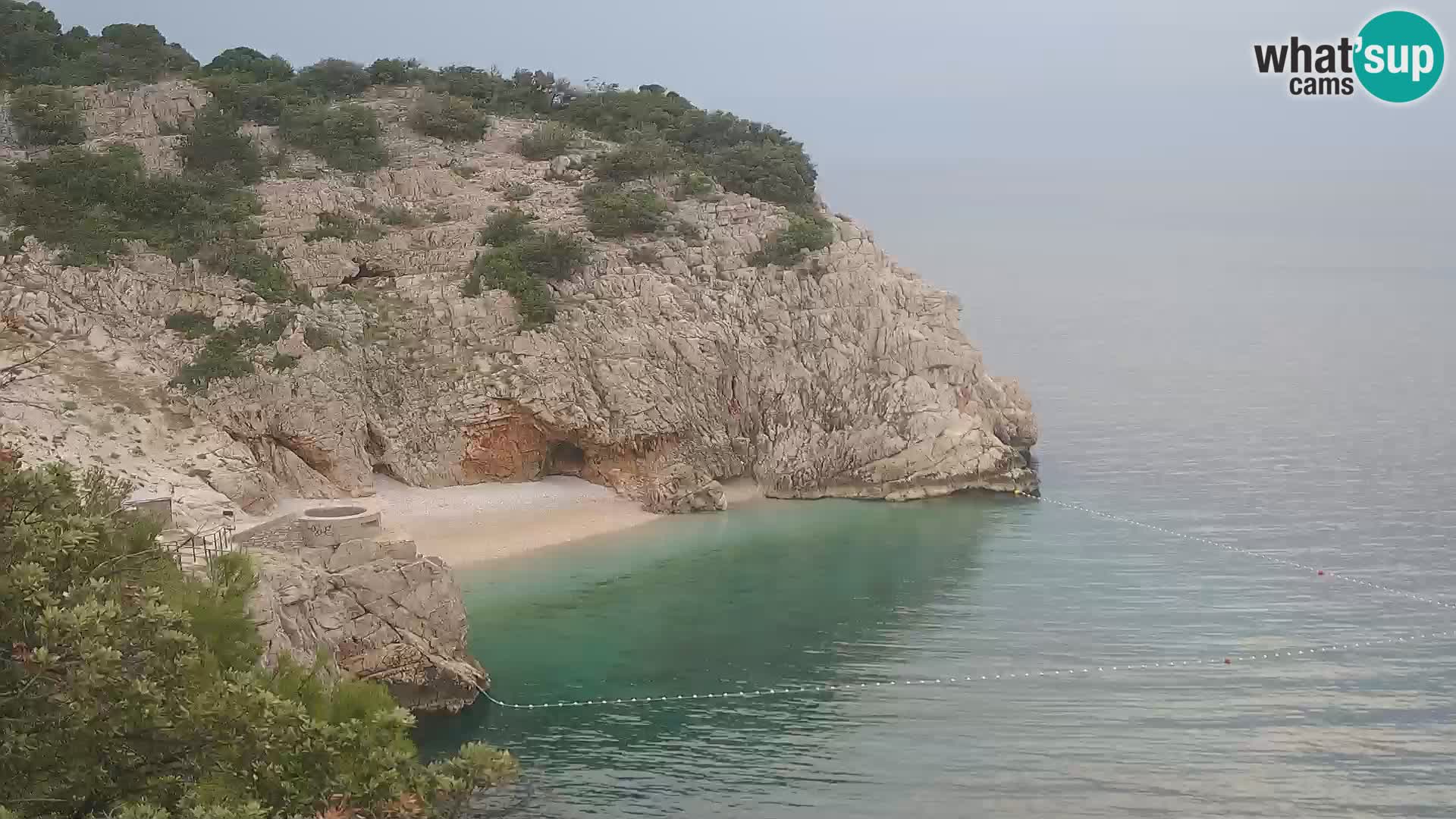 Cámara web de la playa de Brseč en Mošćenička Draga, Croacia