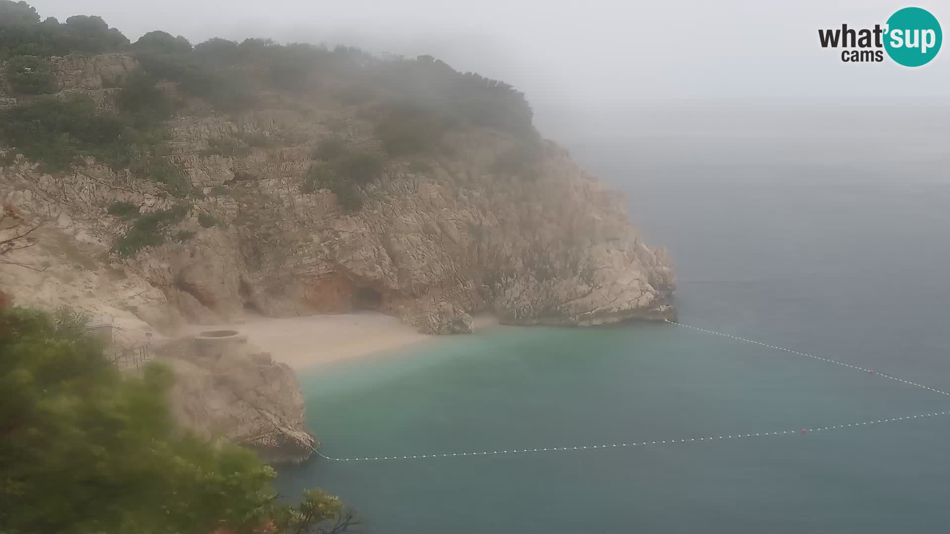 Cámara web de la playa de Brseč en Mošćenička Draga, Croacia
