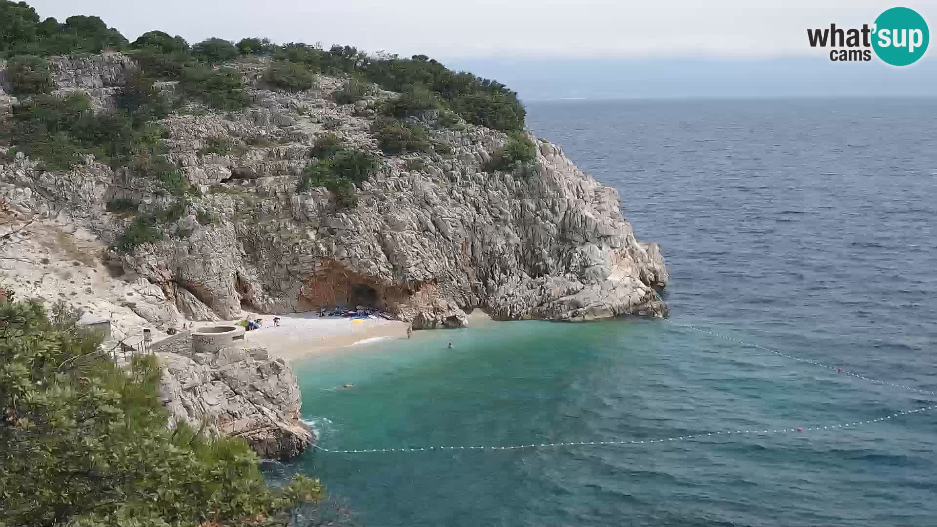Web kamera plaže Brseč – Mošćenička Draga – Hrvatska