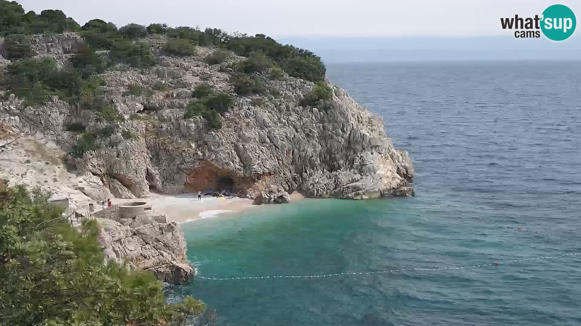 Web kamera plaže Brseč – Mošćenička Draga – Hrvatska