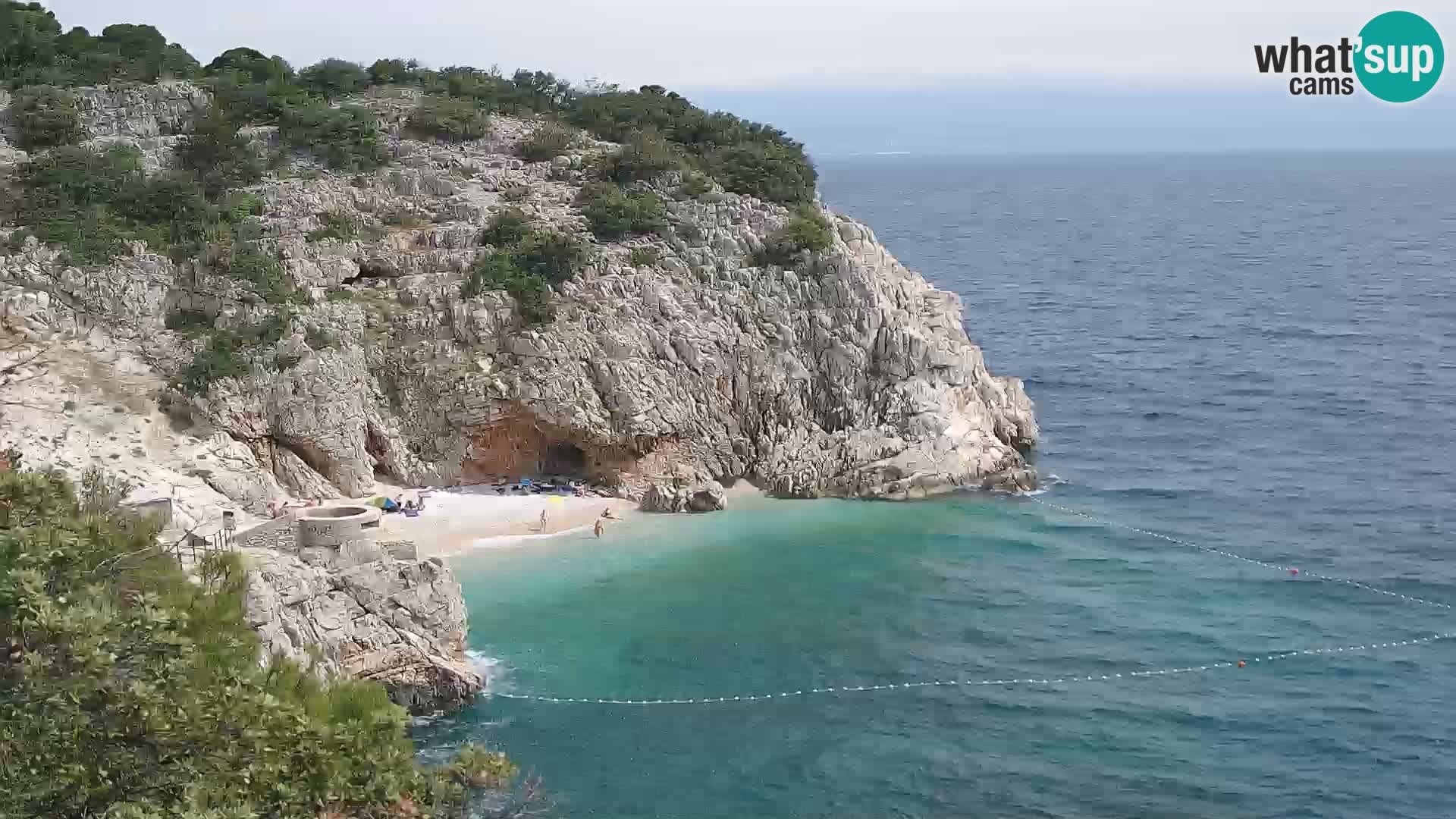 Web kamera plaže Brseč – Mošćenička Draga – Hrvatska