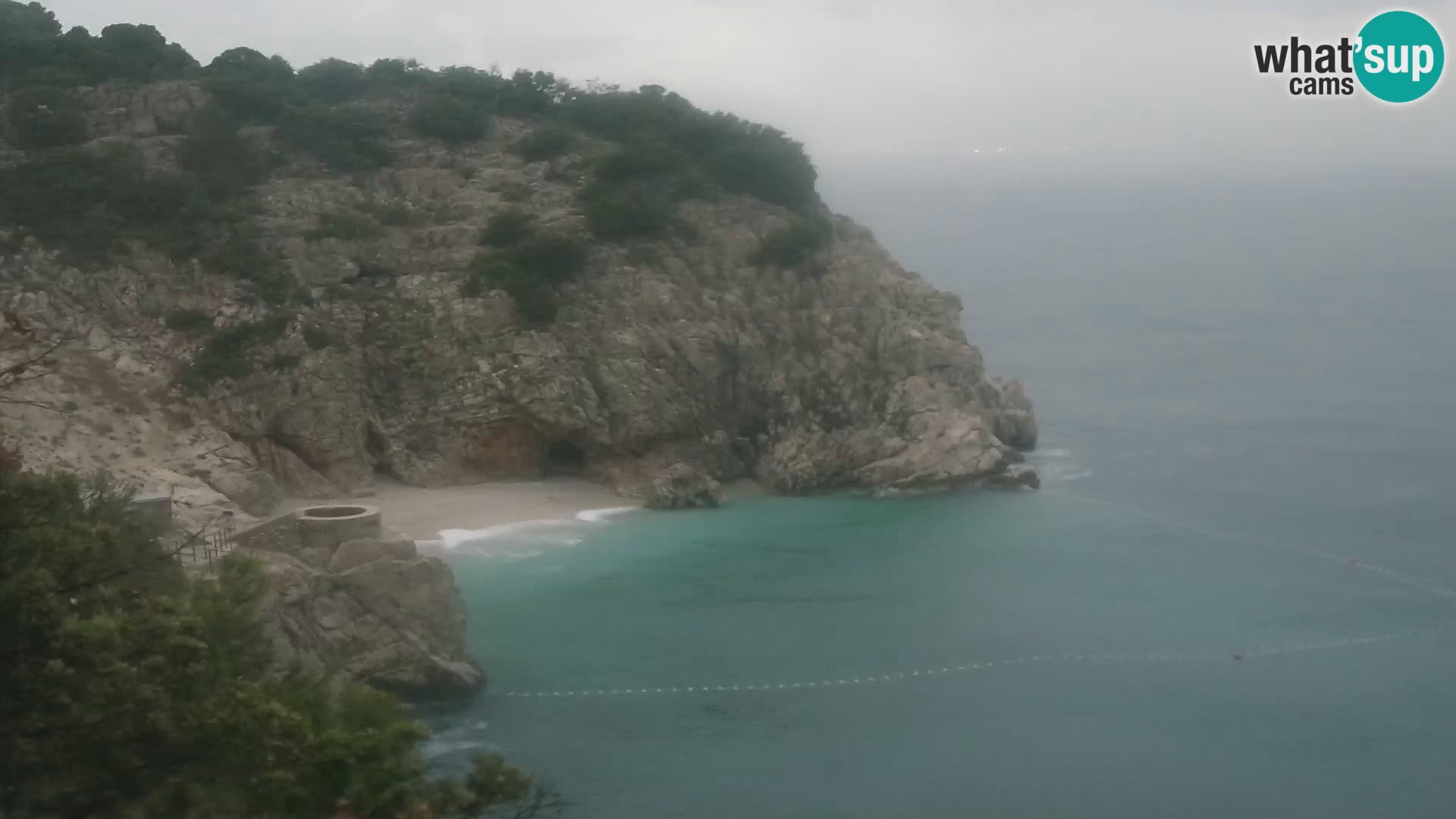 Spletna kamera Brseč plaža – Mošćenička Draga – Hrvaška