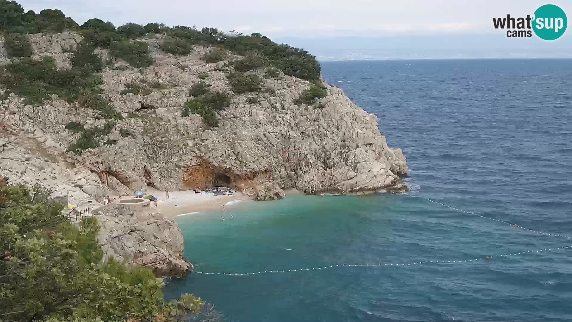 Web kamera plaže Brseč – Mošćenička Draga – Hrvatska