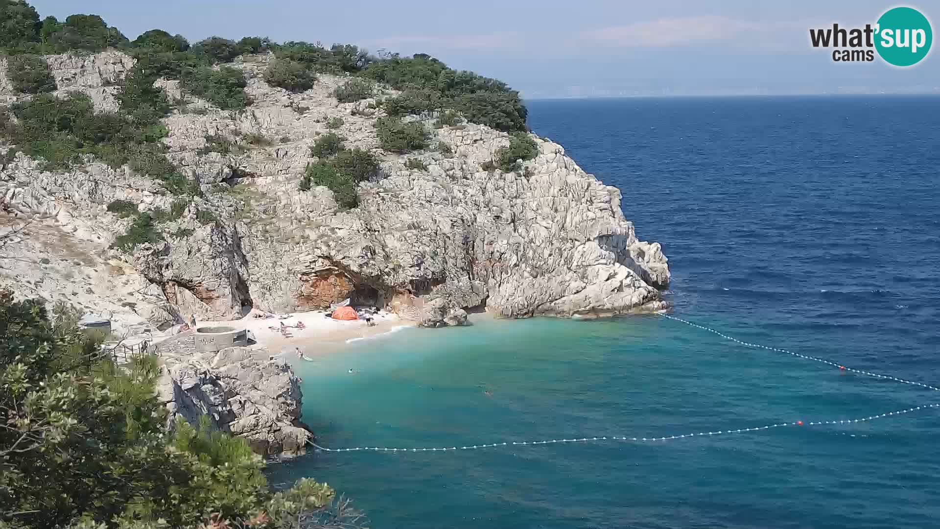 Web kamera plaže Brseč – Mošćenička Draga – Hrvatska