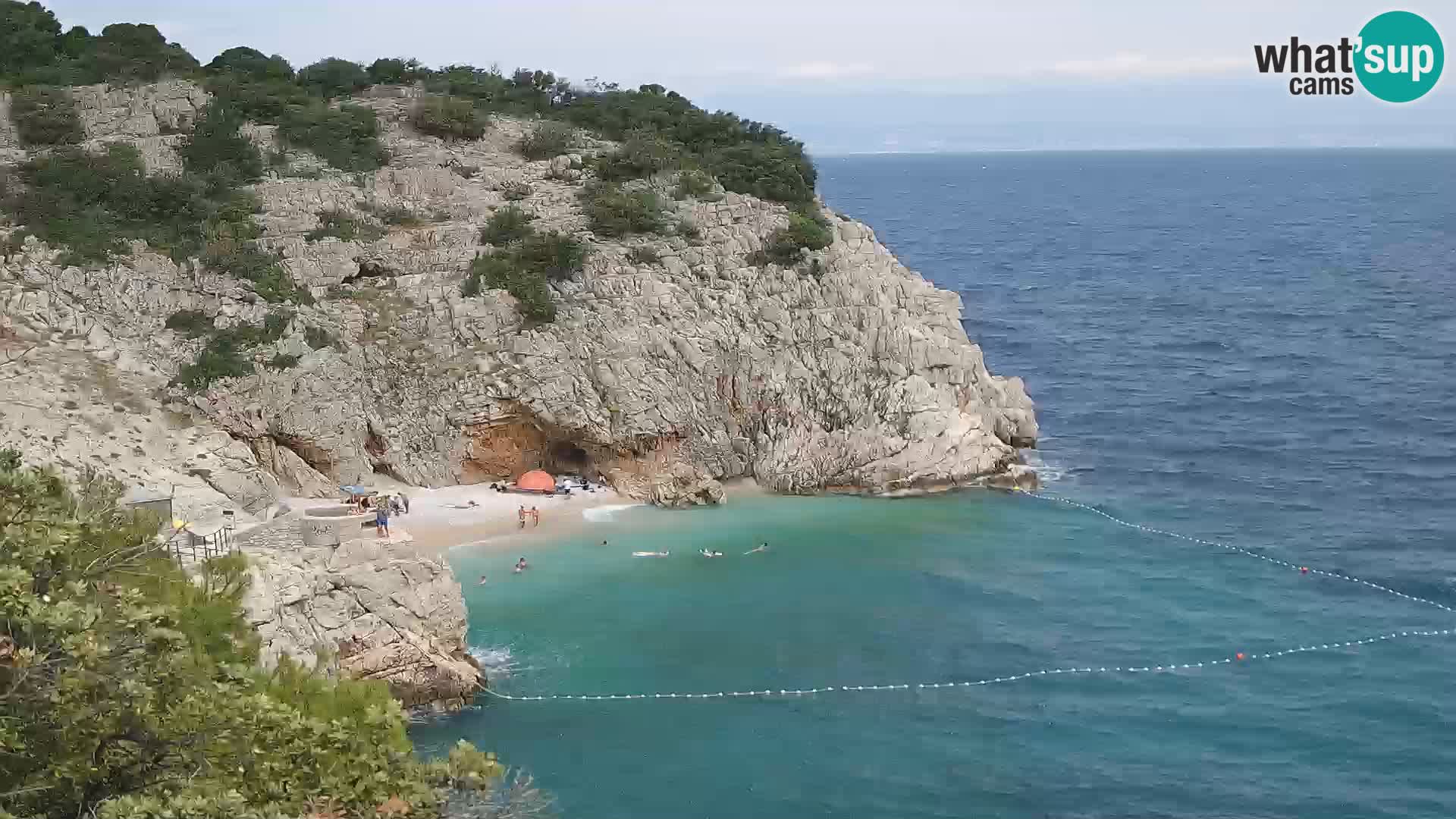 Webcam Bersezio spiaggia – Draga di Moschiena – Croazia