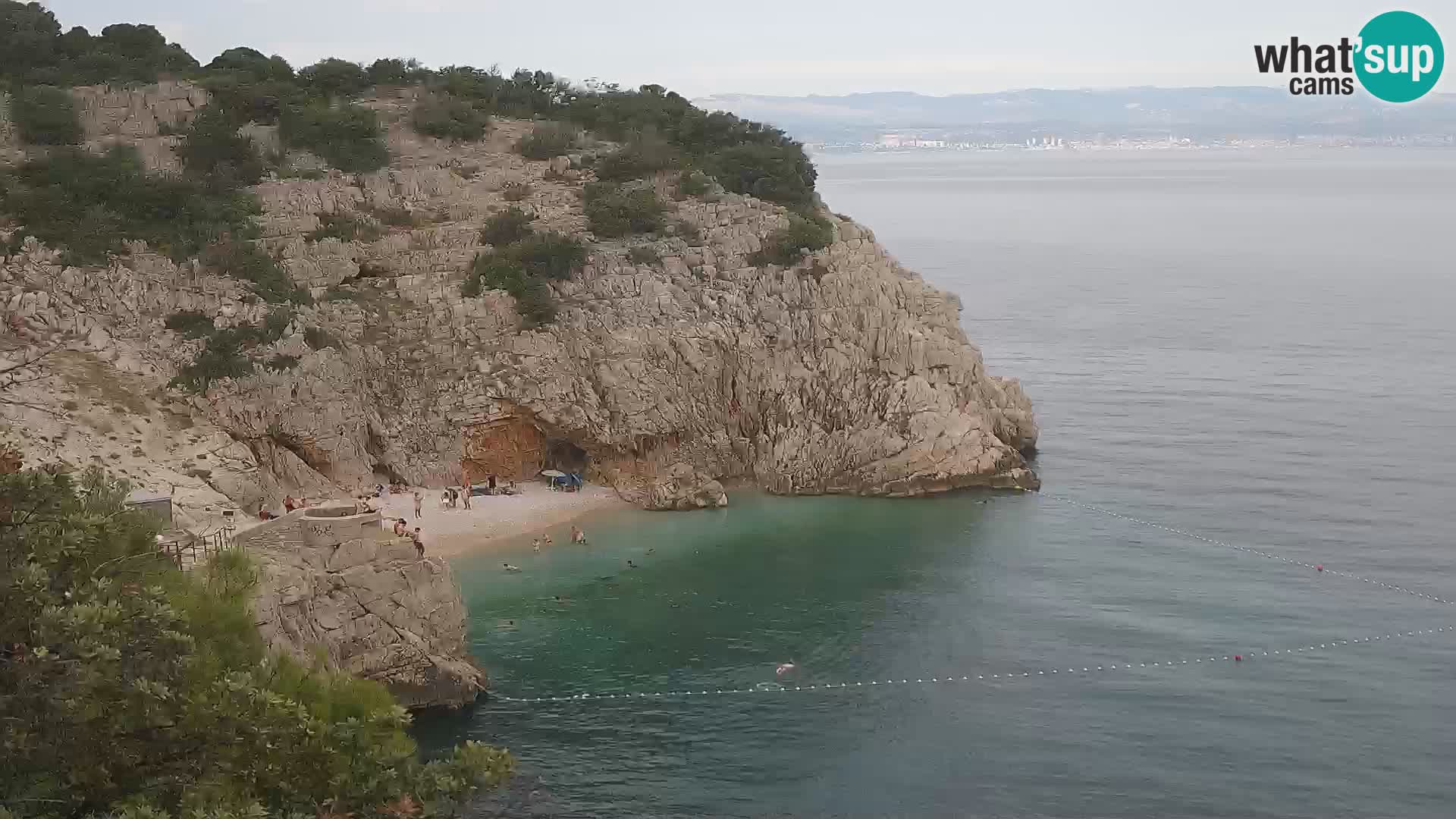Web kamera plaže Brseč – Mošćenička Draga – Hrvatska