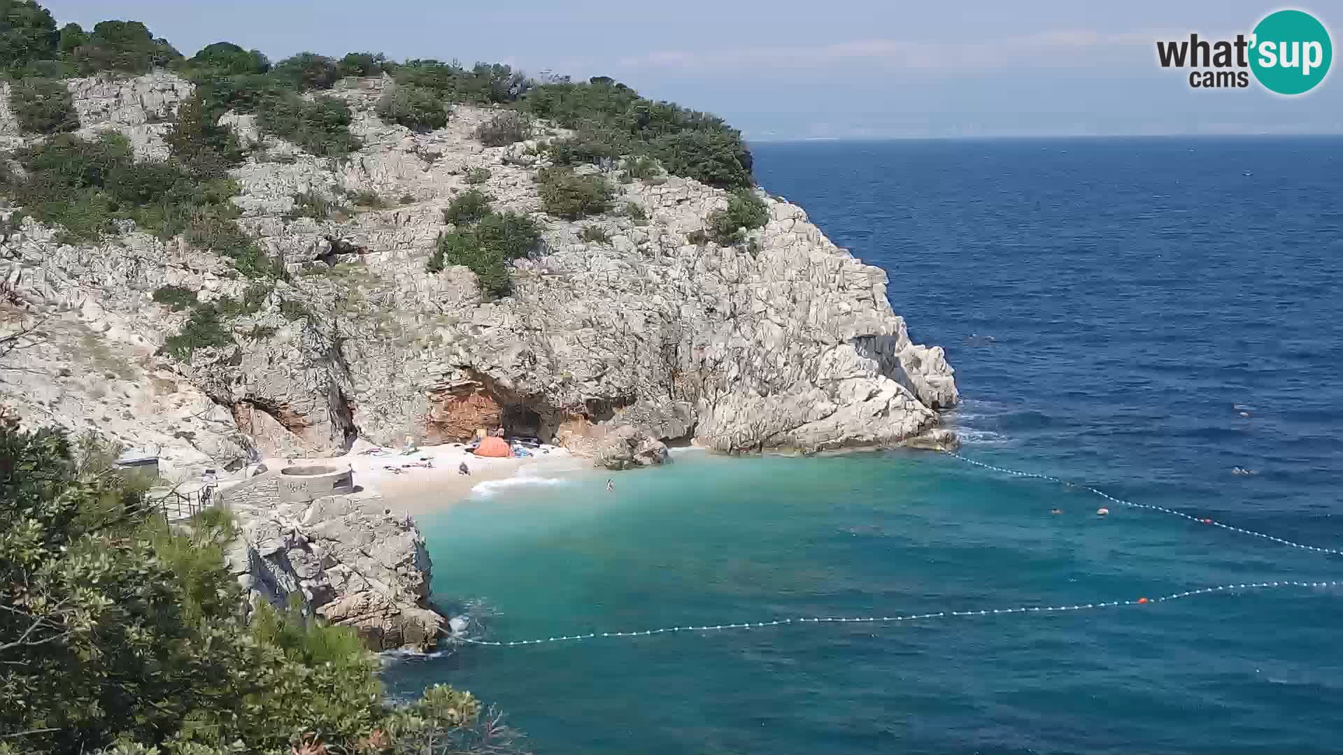 Cámara web de la playa de Brseč en Mošćenička Draga, Croacia