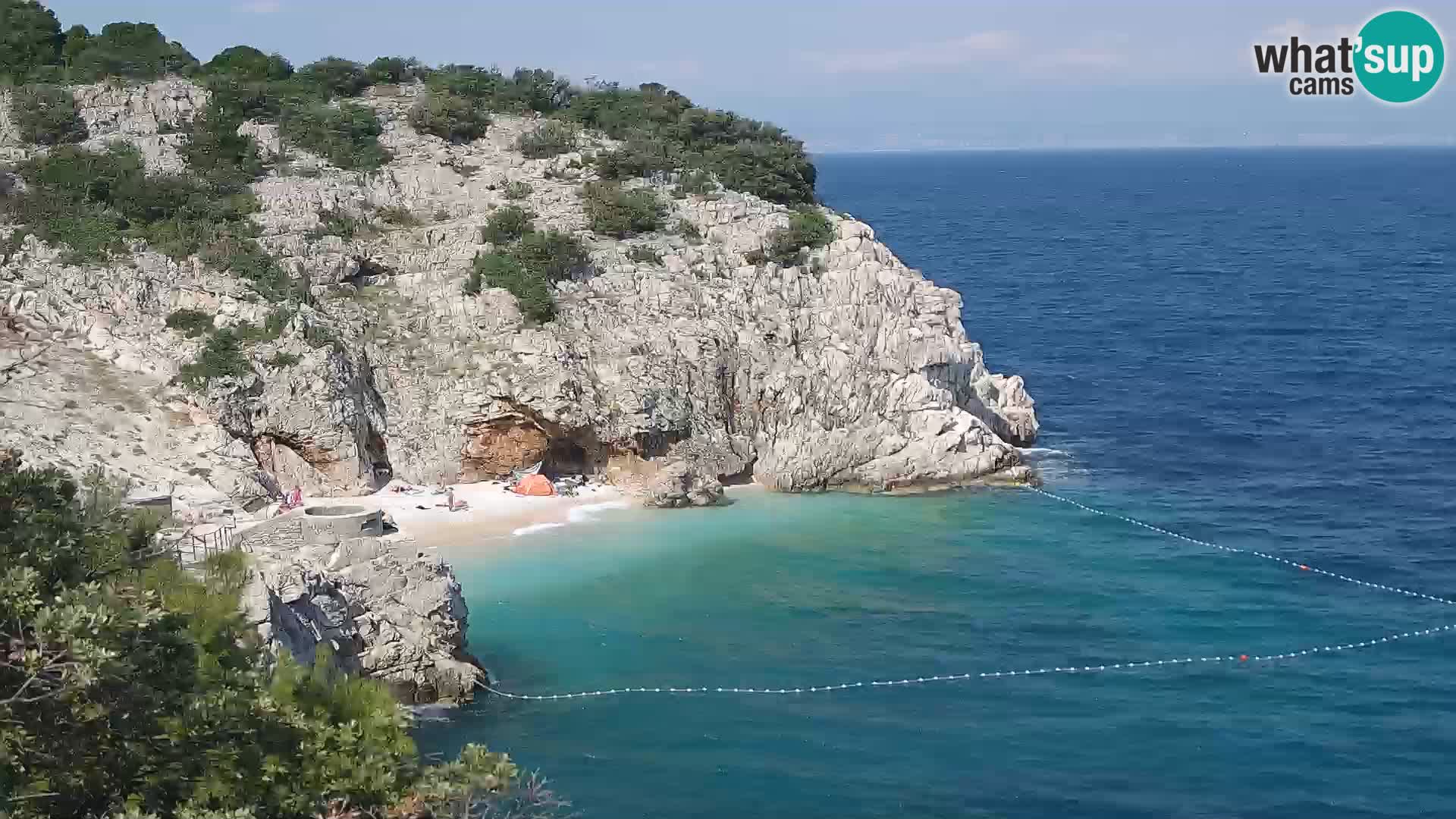 Webcam Bersezio spiaggia – Draga di Moschiena – Croazia