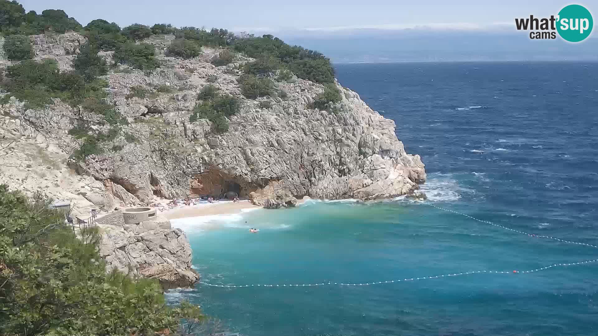 Web kamera plaže Brseč – Mošćenička Draga – Hrvatska