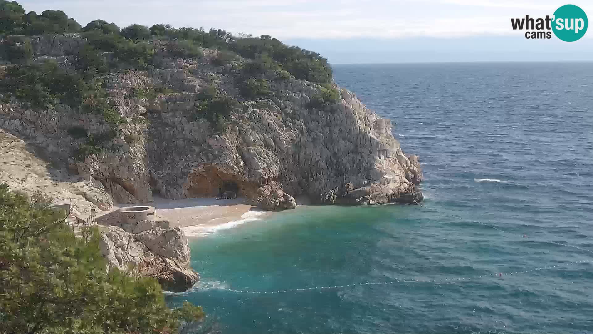 Webcam Brseč beach – Mošćenička Draga – Croatia