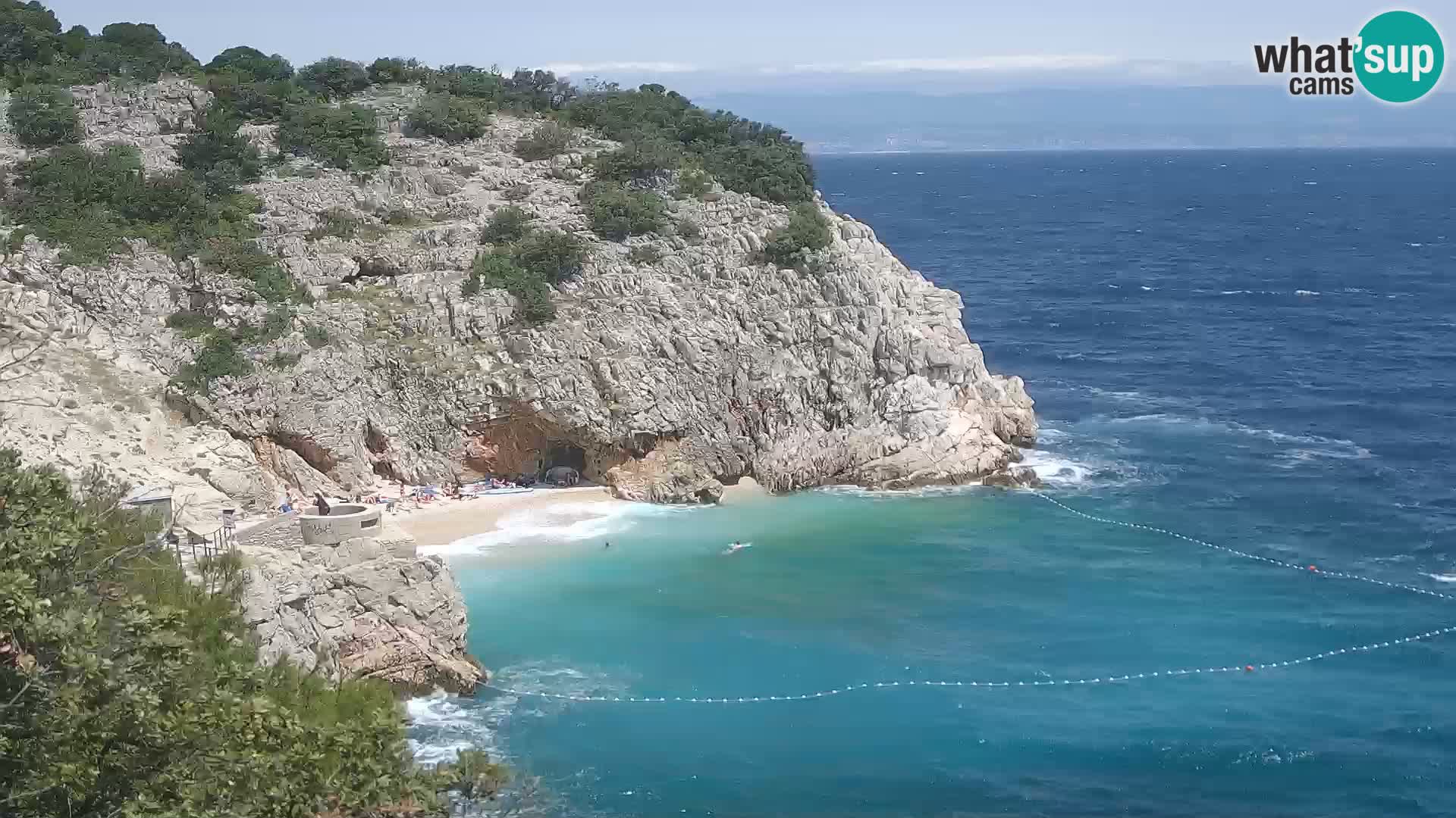 Web kamera plaže Brseč – Mošćenička Draga – Hrvatska