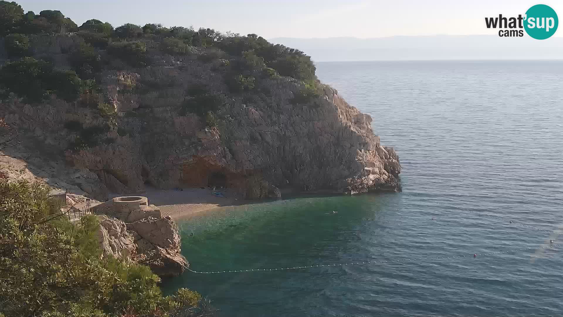 Webcam Bersezio spiaggia – Draga di Moschiena – Croazia