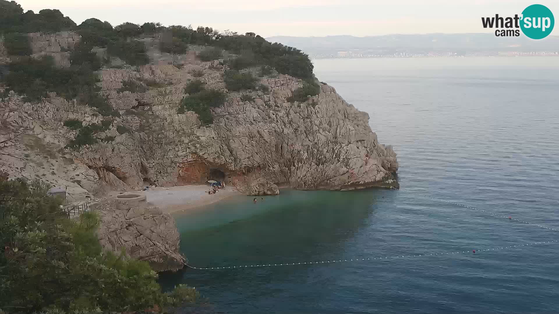 Webcam Brseč beach – Mošćenička Draga – Croatia