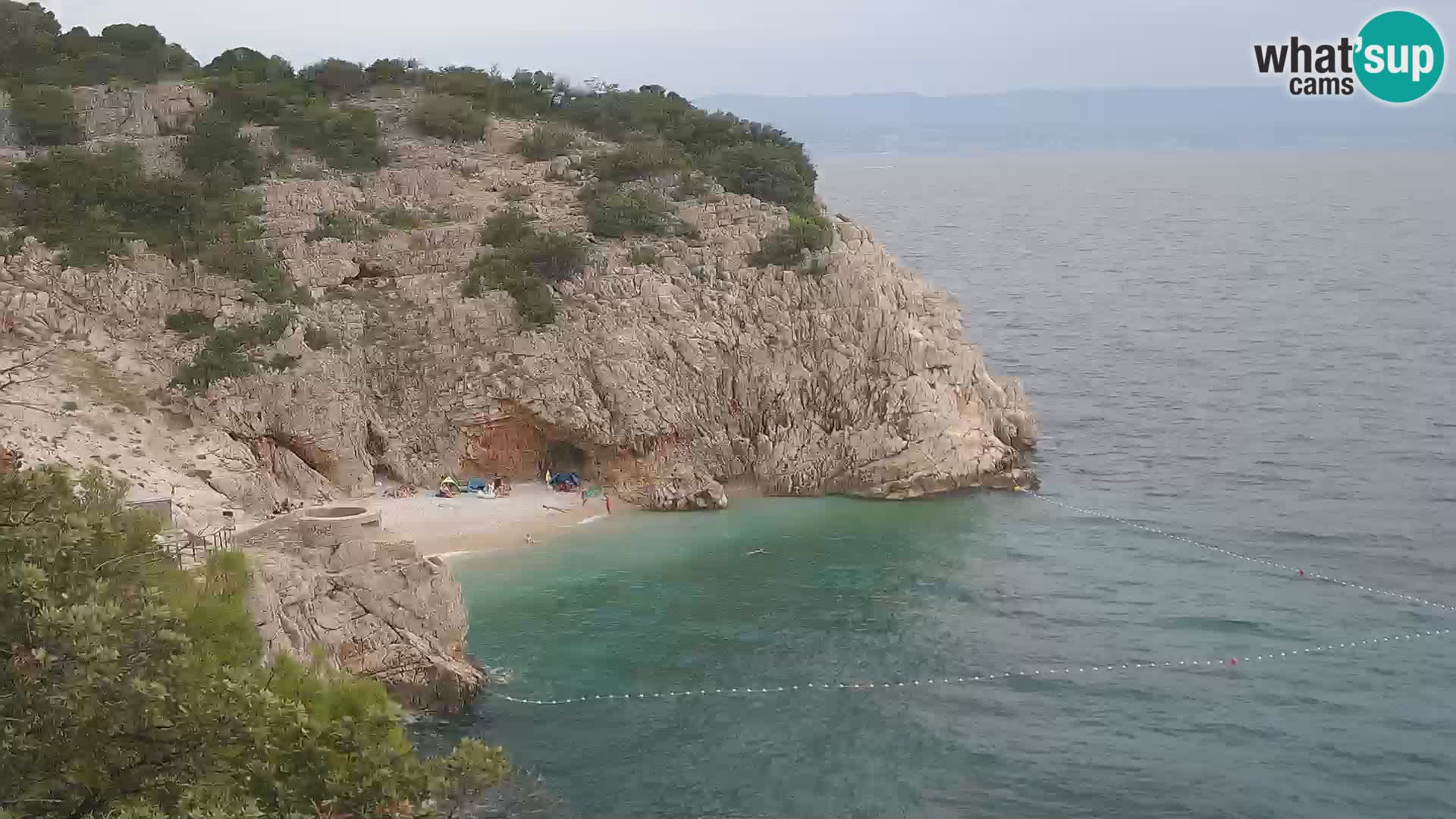 Web kamera plaže Brseč – Mošćenička Draga – Hrvatska