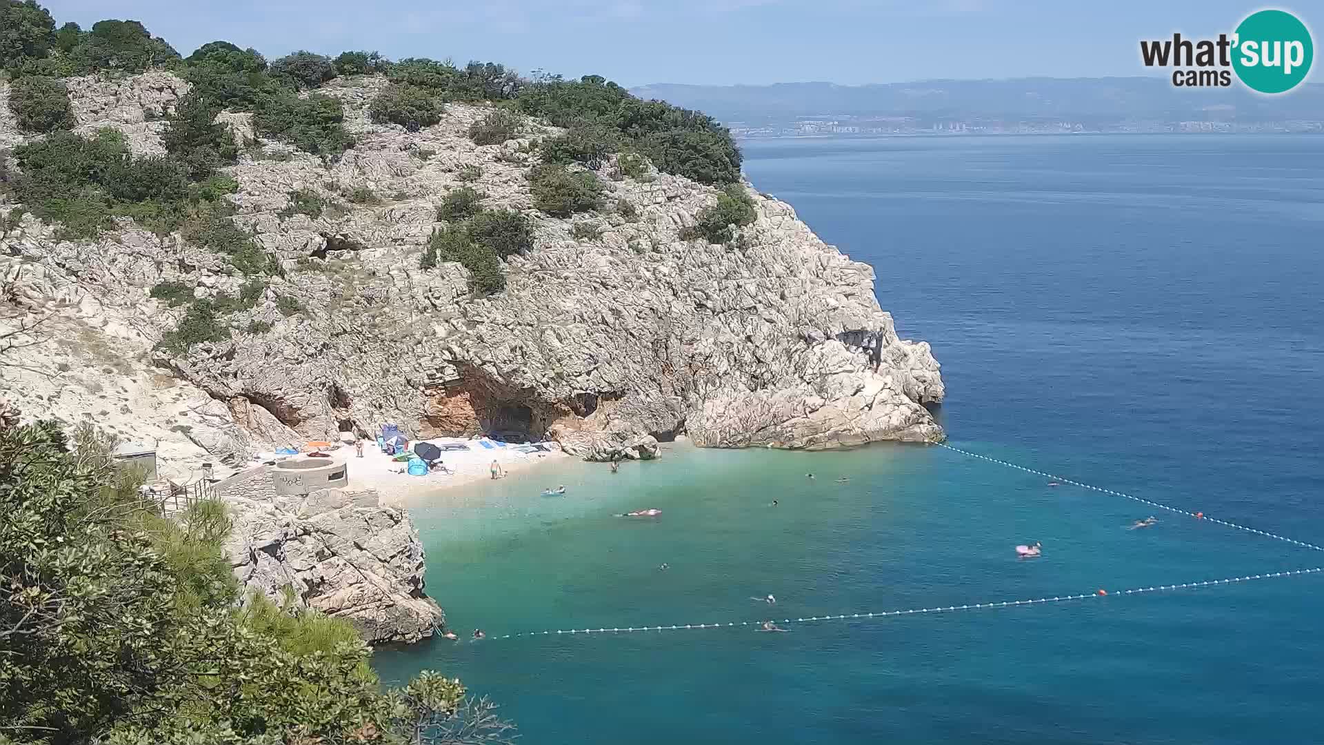 Web kamera plaže Brseč – Mošćenička Draga – Hrvatska