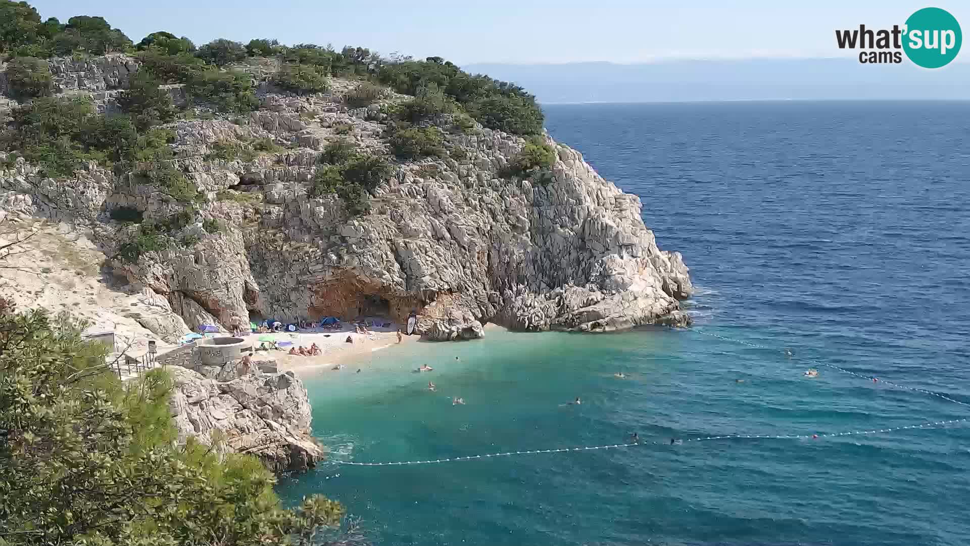 Webcam Bersezio spiaggia – Draga di Moschiena – Croazia
