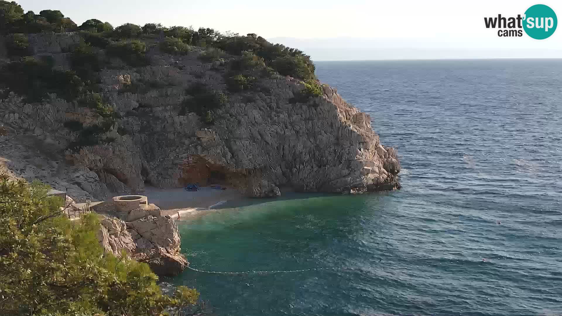 Cámara web de la playa de Brseč en Mošćenička Draga, Croacia