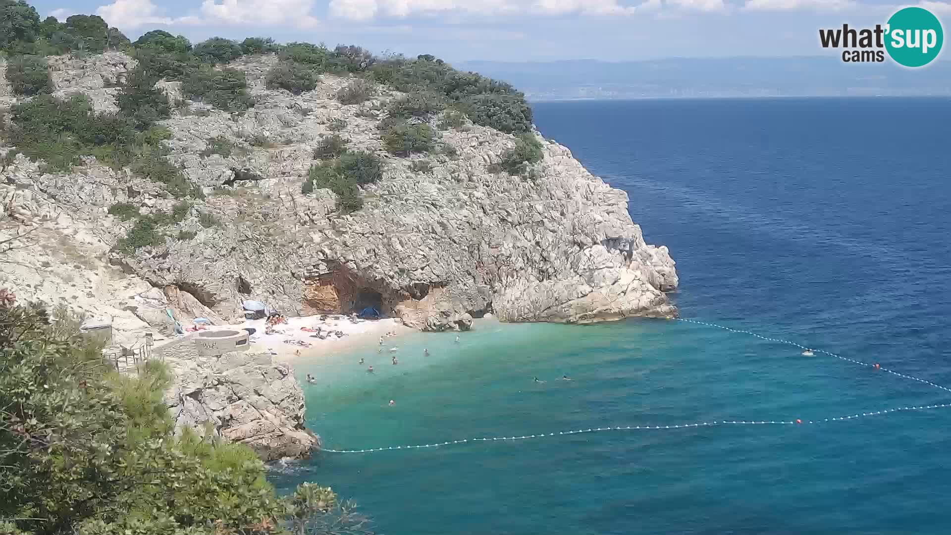 Web kamera plaže Brseč – Mošćenička Draga – Hrvatska