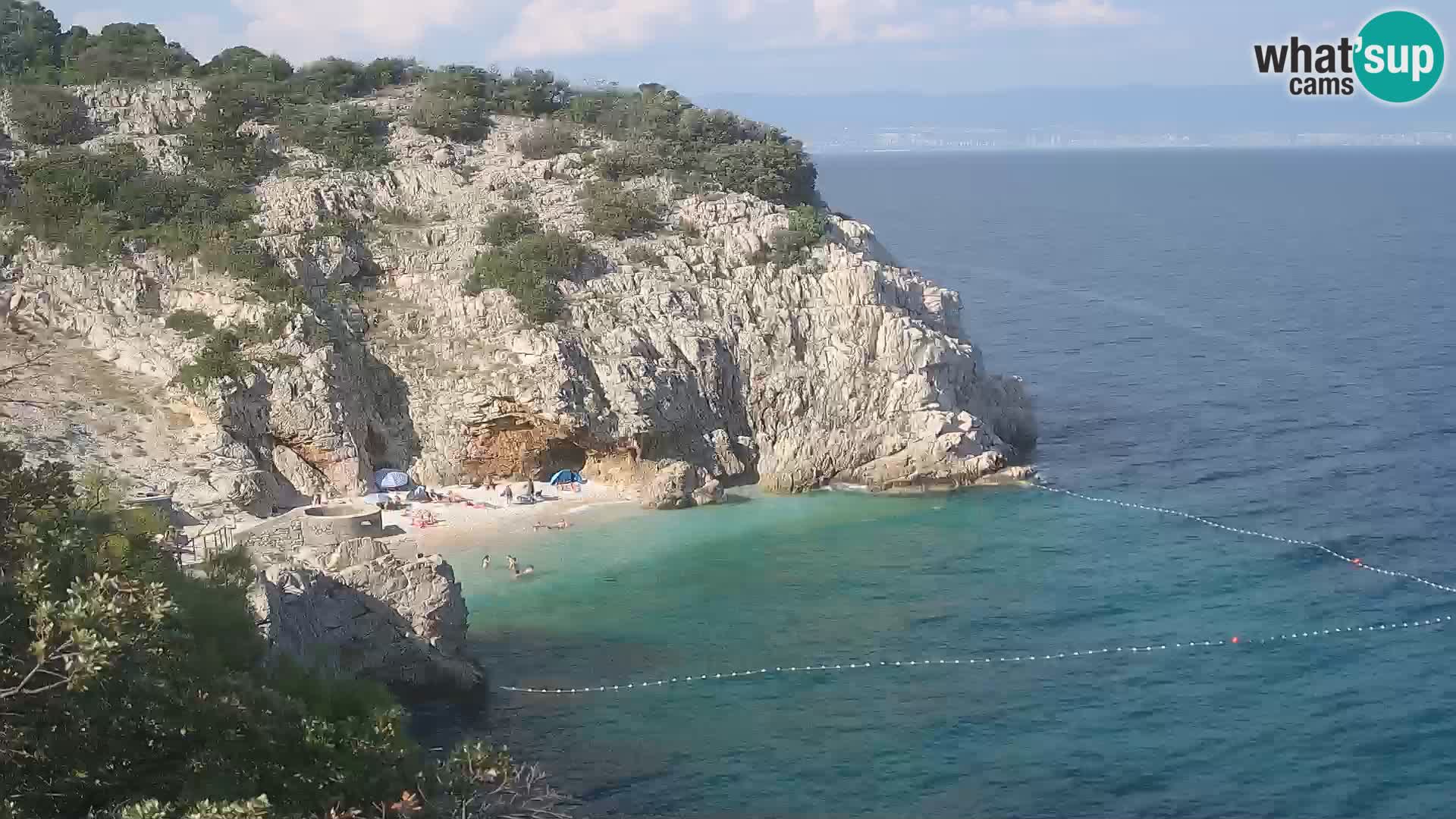 Web kamera plaže Brseč – Mošćenička Draga – Hrvatska