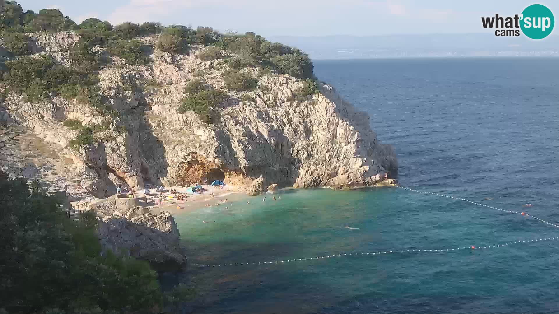Webcam Bersezio spiaggia – Draga di Moschiena – Croazia