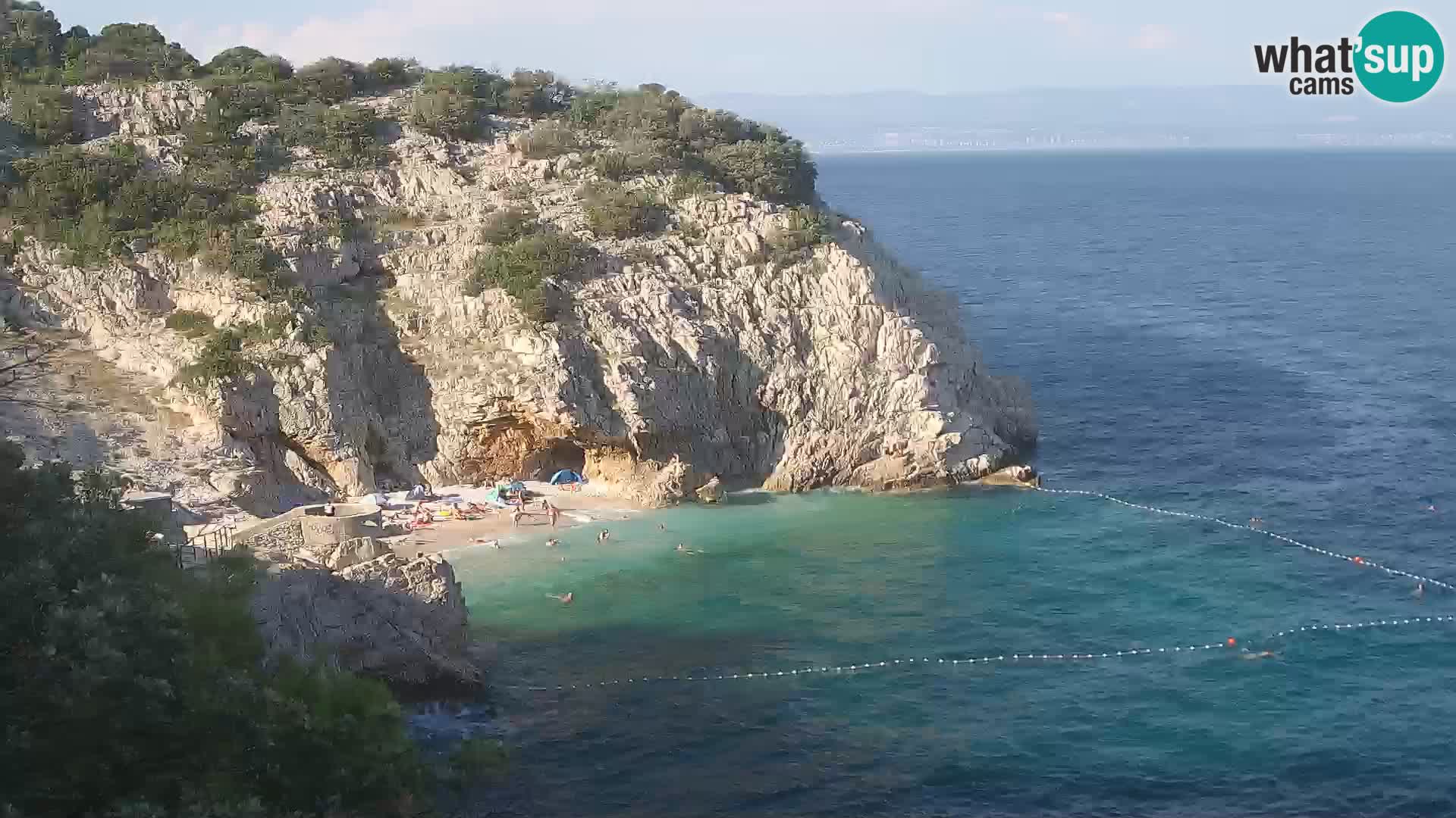 Web kamera plaže Brseč – Mošćenička Draga – Hrvatska