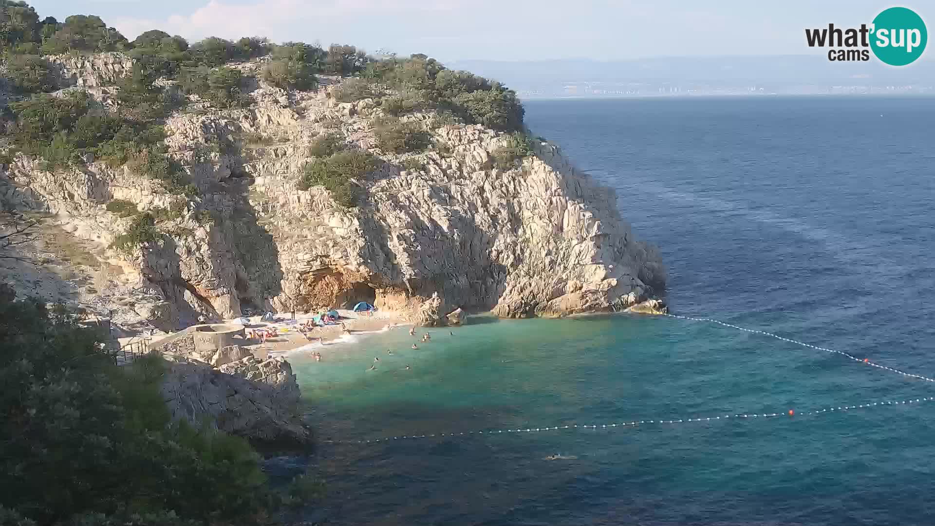 Web kamera plaže Brseč – Mošćenička Draga – Hrvatska