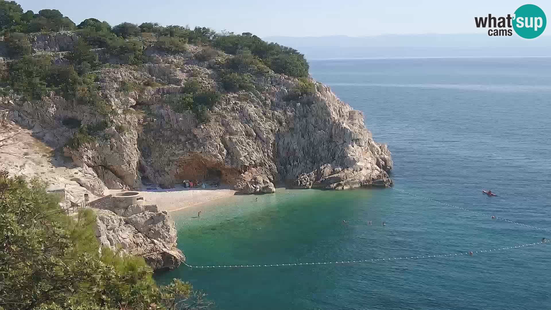 Webcam Brseč beach – Mošćenička Draga – Croatia