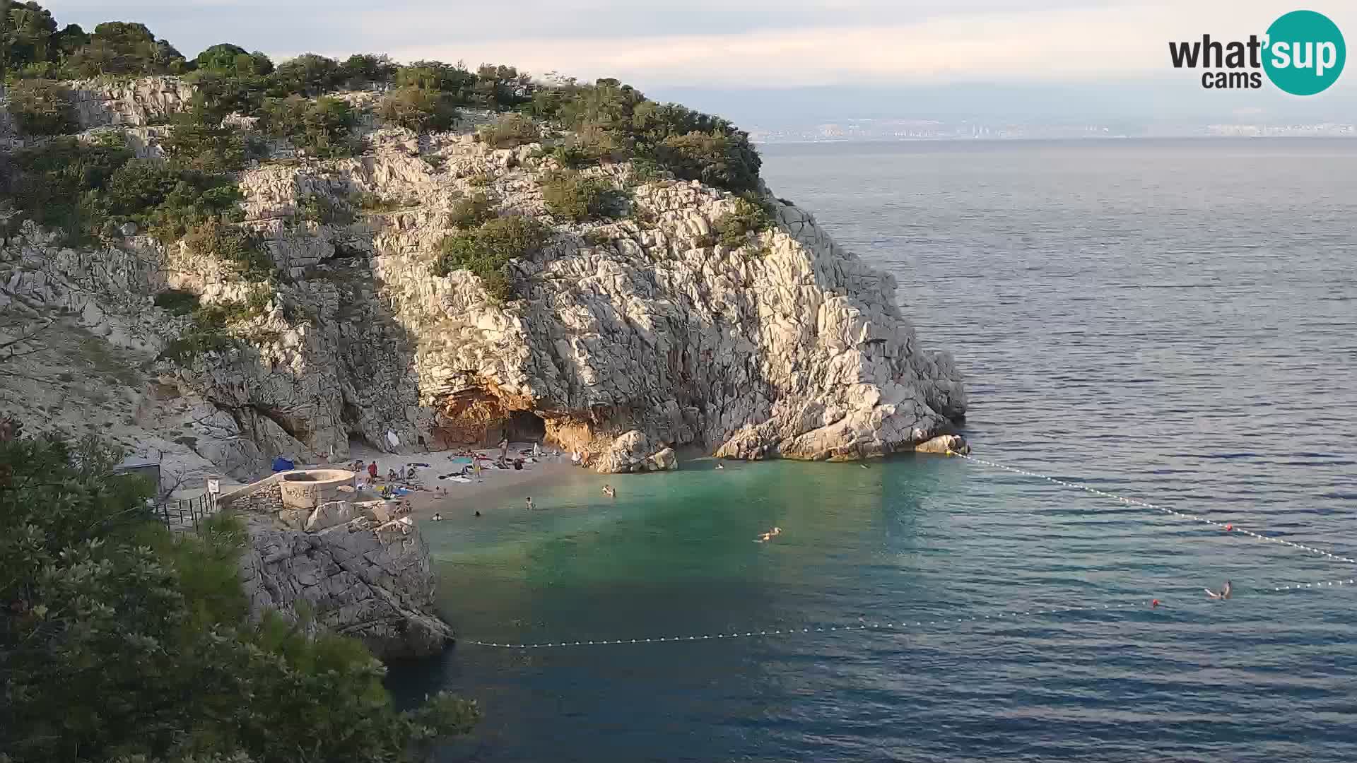 Web kamera plaže Brseč – Mošćenička Draga – Hrvatska