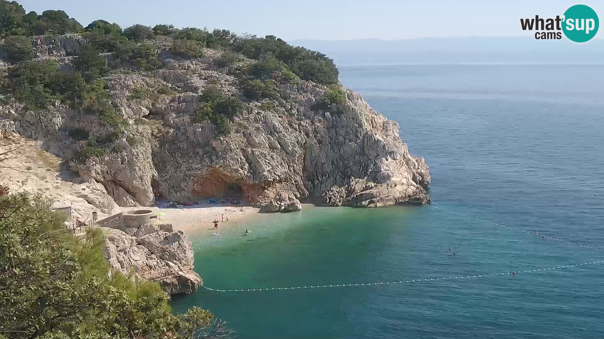 Web kamera plaže Brseč – Mošćenička Draga – Hrvatska