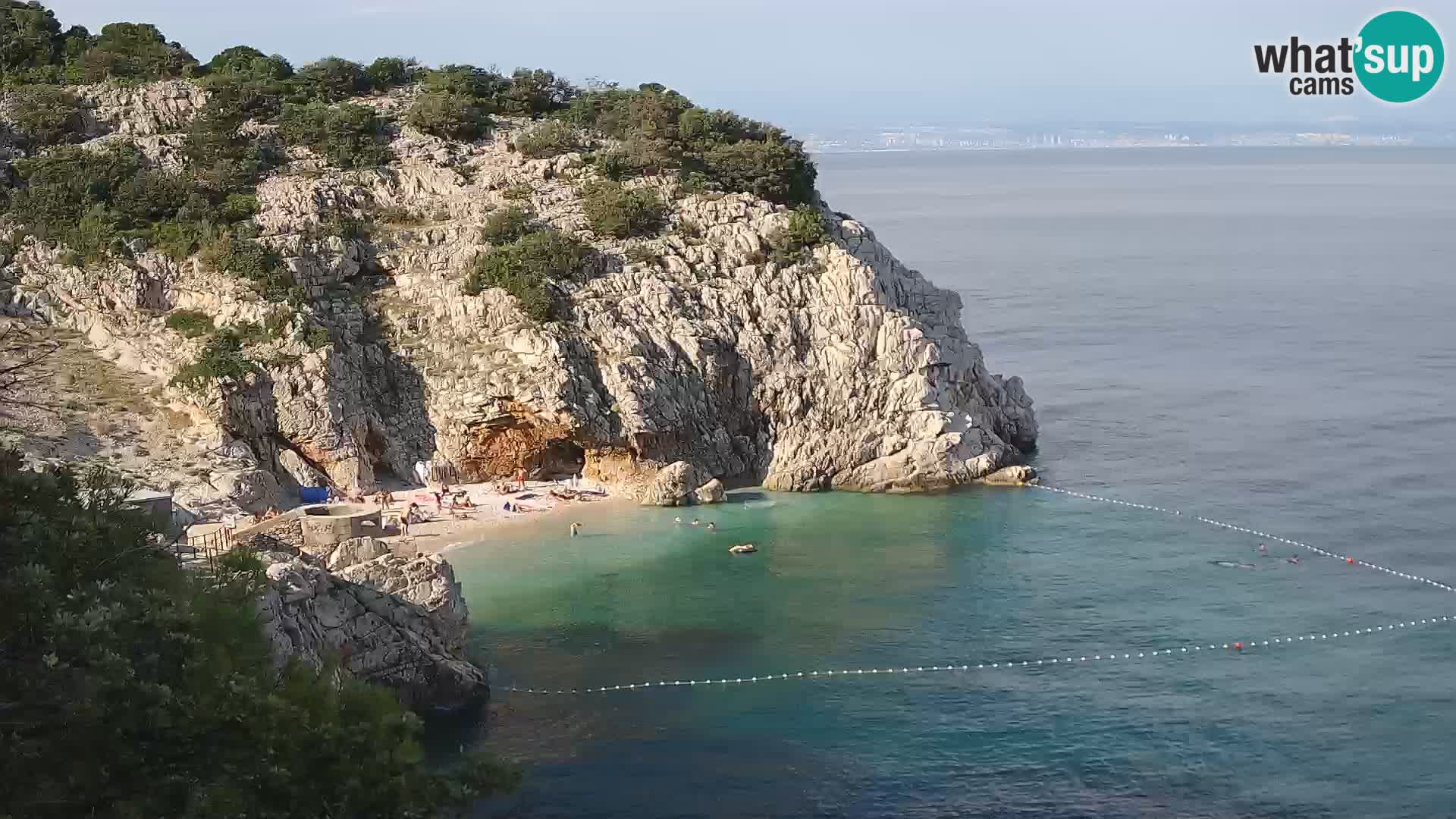Web kamera plaže Brseč – Mošćenička Draga – Hrvatska