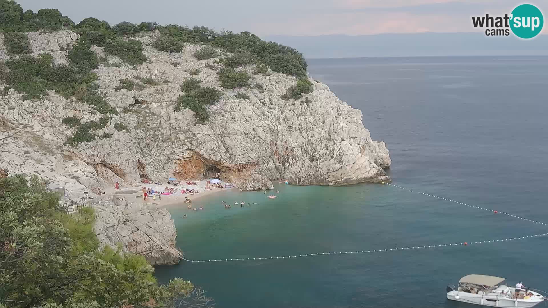 Webcam Bersezio spiaggia – Draga di Moschiena – Croazia