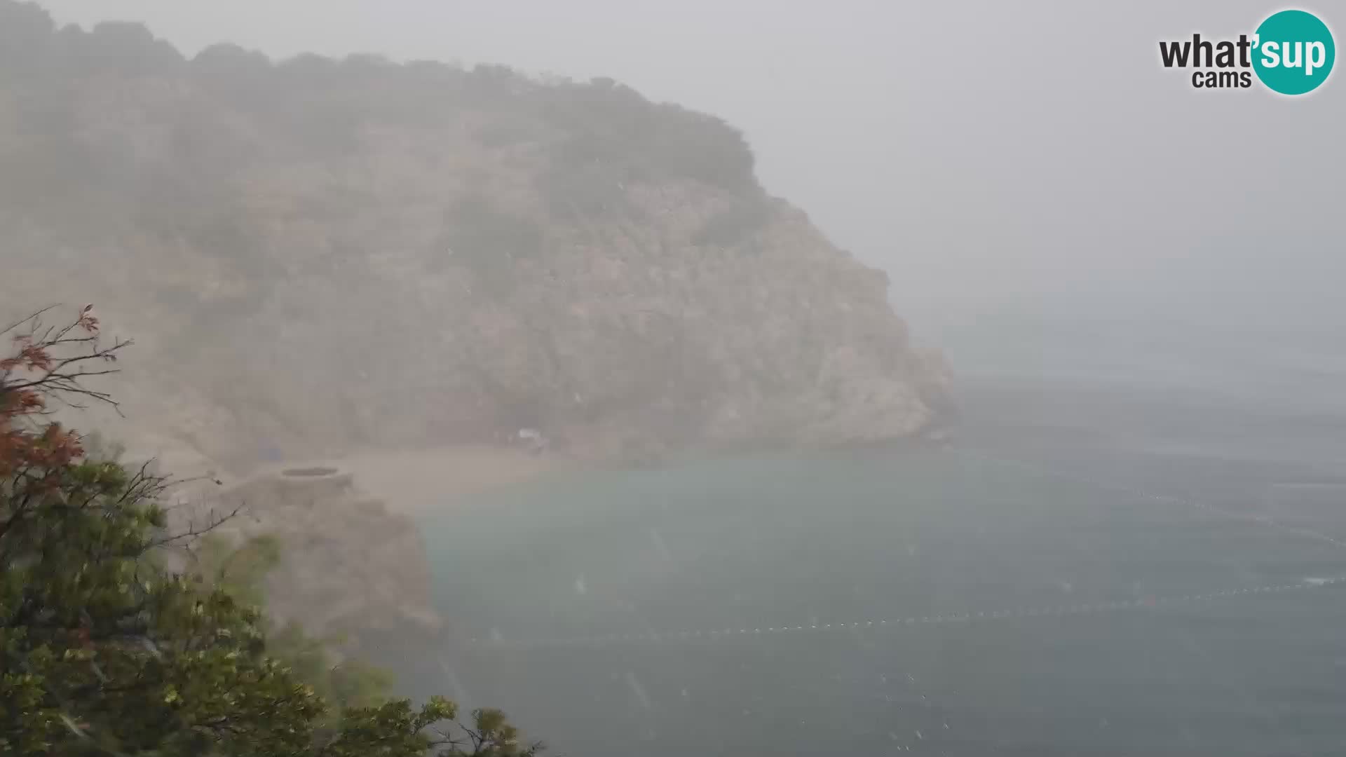 Cámara web de la playa de Brseč en Mošćenička Draga, Croacia